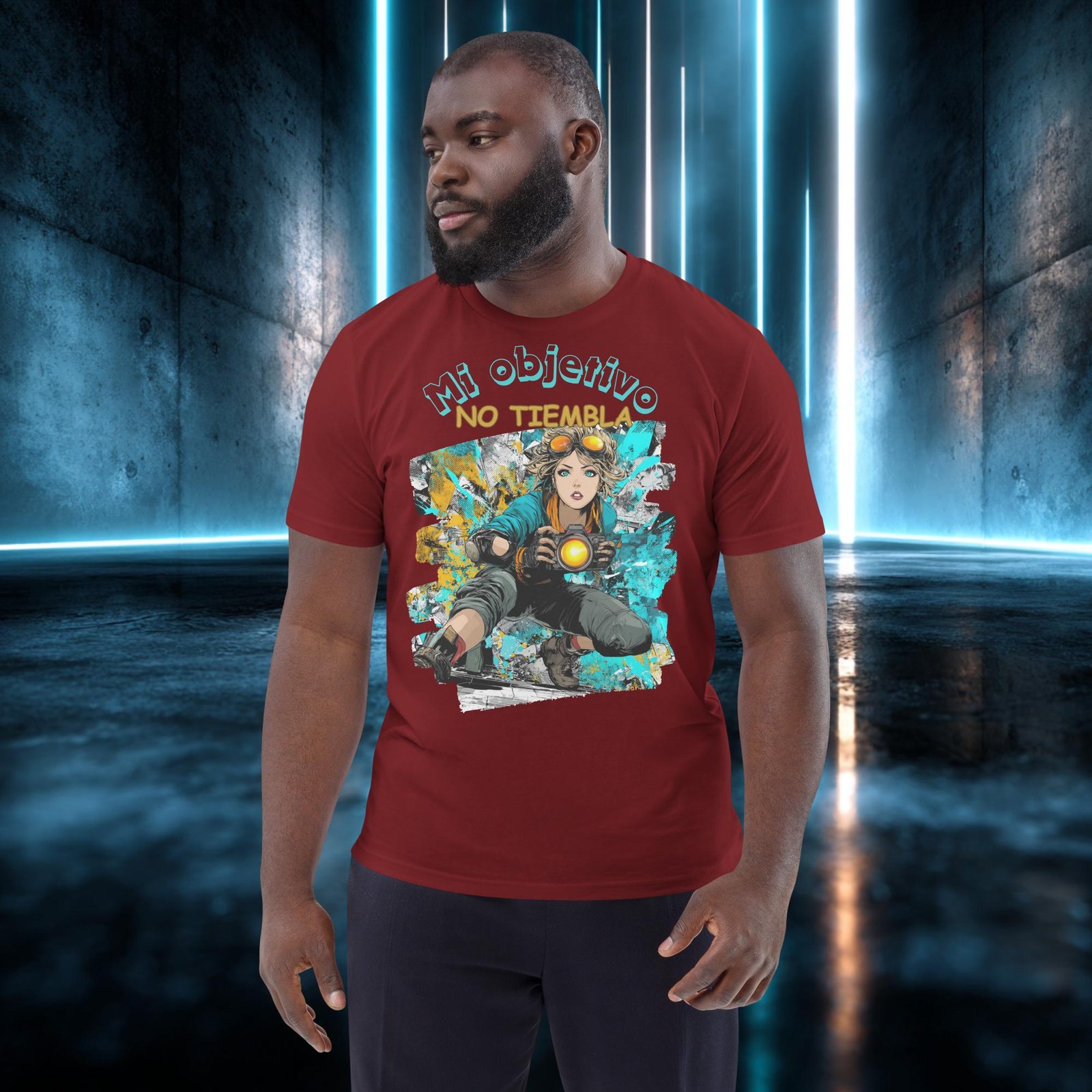 Camiseta orgánica con diseño Mi Objetivo No Tiembla — color 8