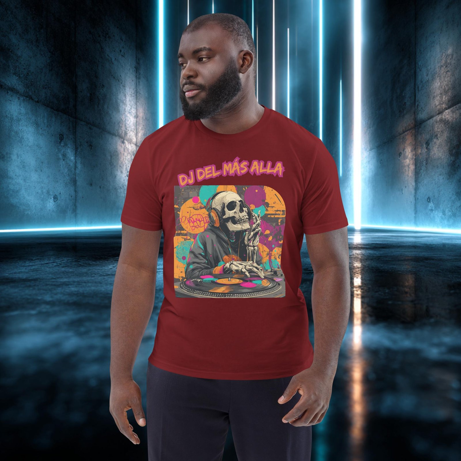 Camiseta orgánica con diseño DJ del Más Allá — color 9