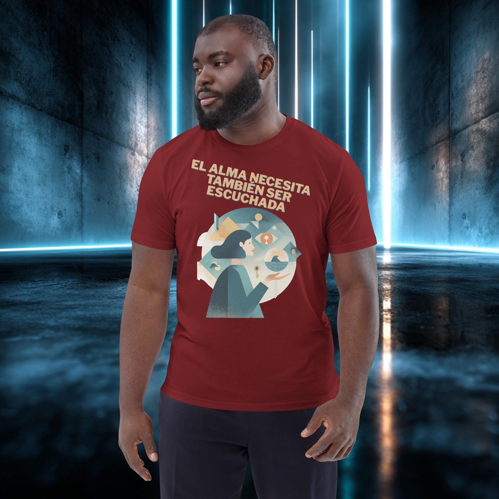 Camiseta orgánica con diseño El Alma También Se Escucha — color 8