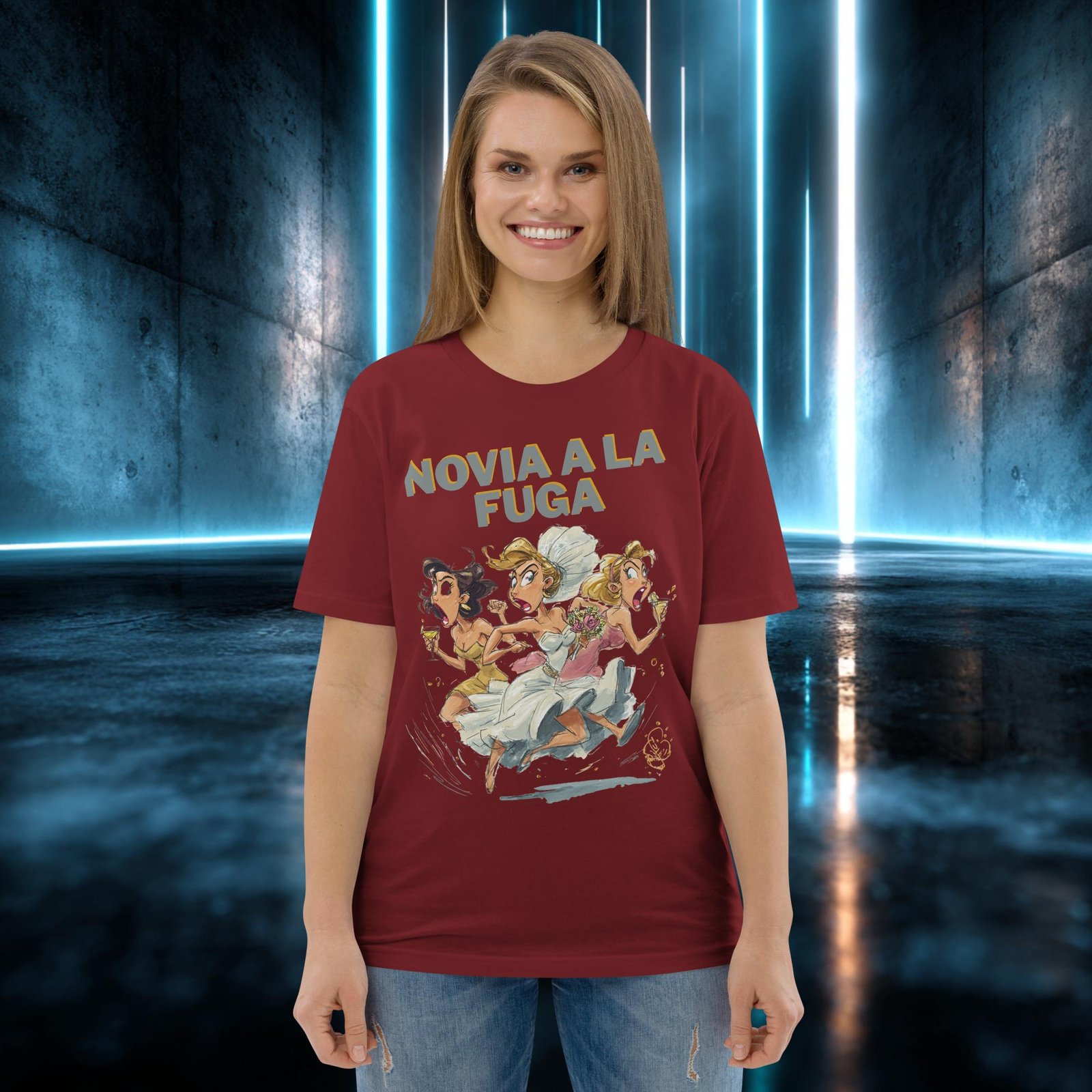 Camiseta orgánica con diseño Novia a la Fuga — color 9