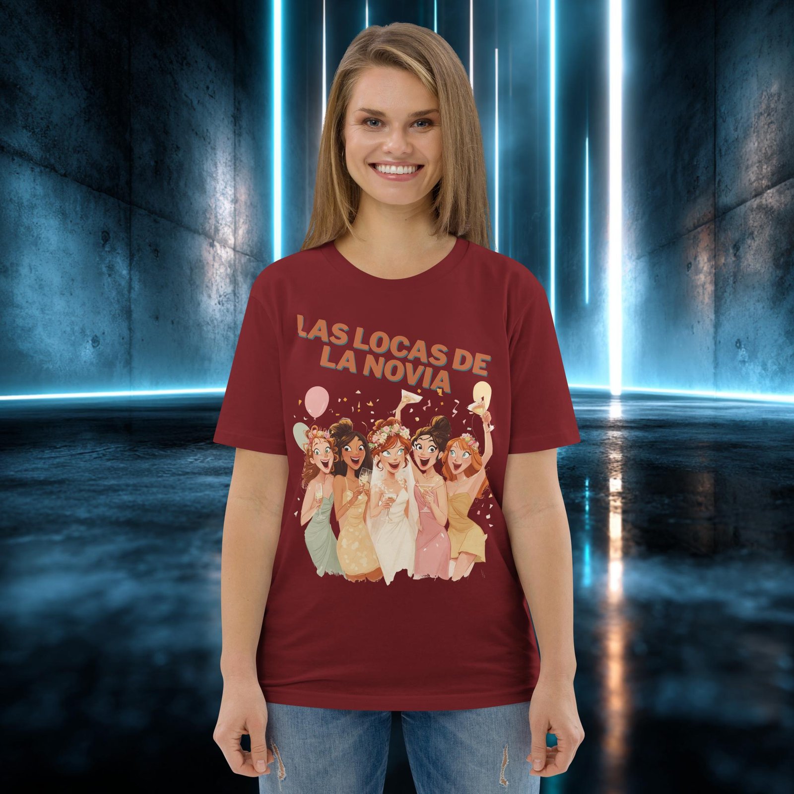 Camiseta orgánica con diseño Las Locas de la Novia — color 8