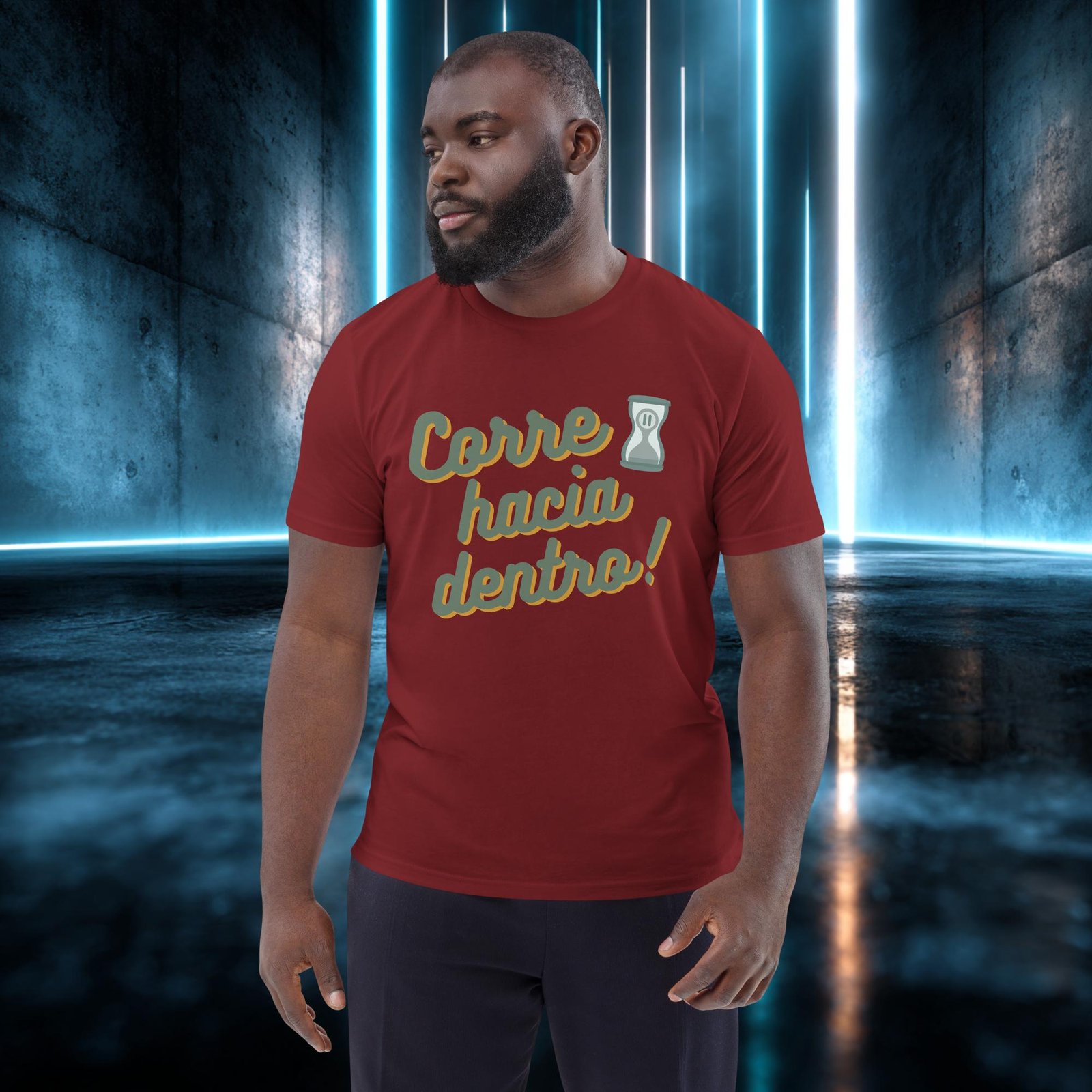 Camiseta orgánica con diseño Corre Hacia Dentro — color 8