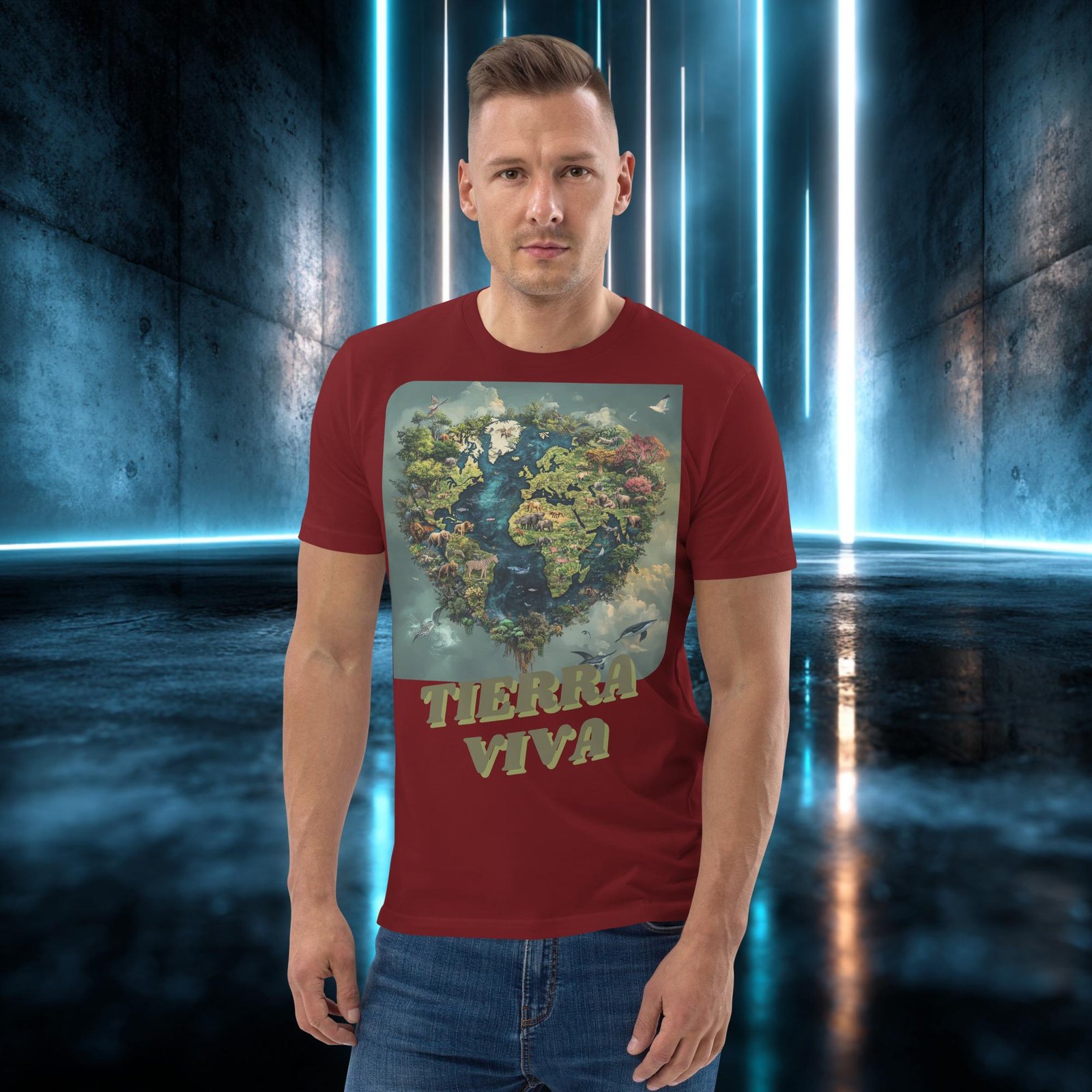 Camiseta orgánica con diseño Tierra Viva — color 8