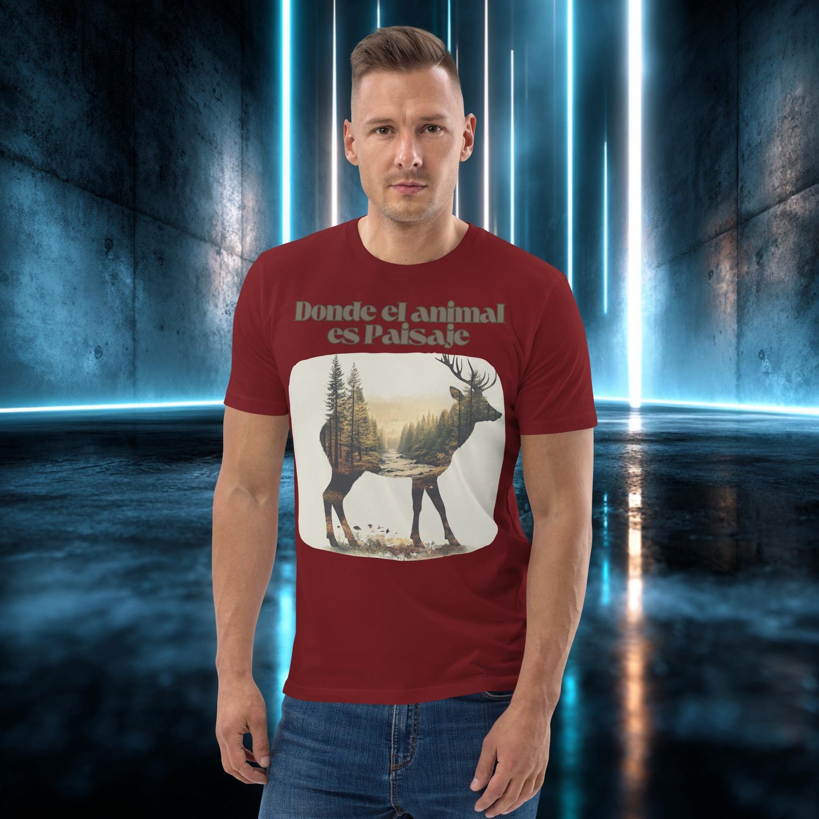 Camiseta orgánica con diseño Donde el Animal Es Paisaje — color 8