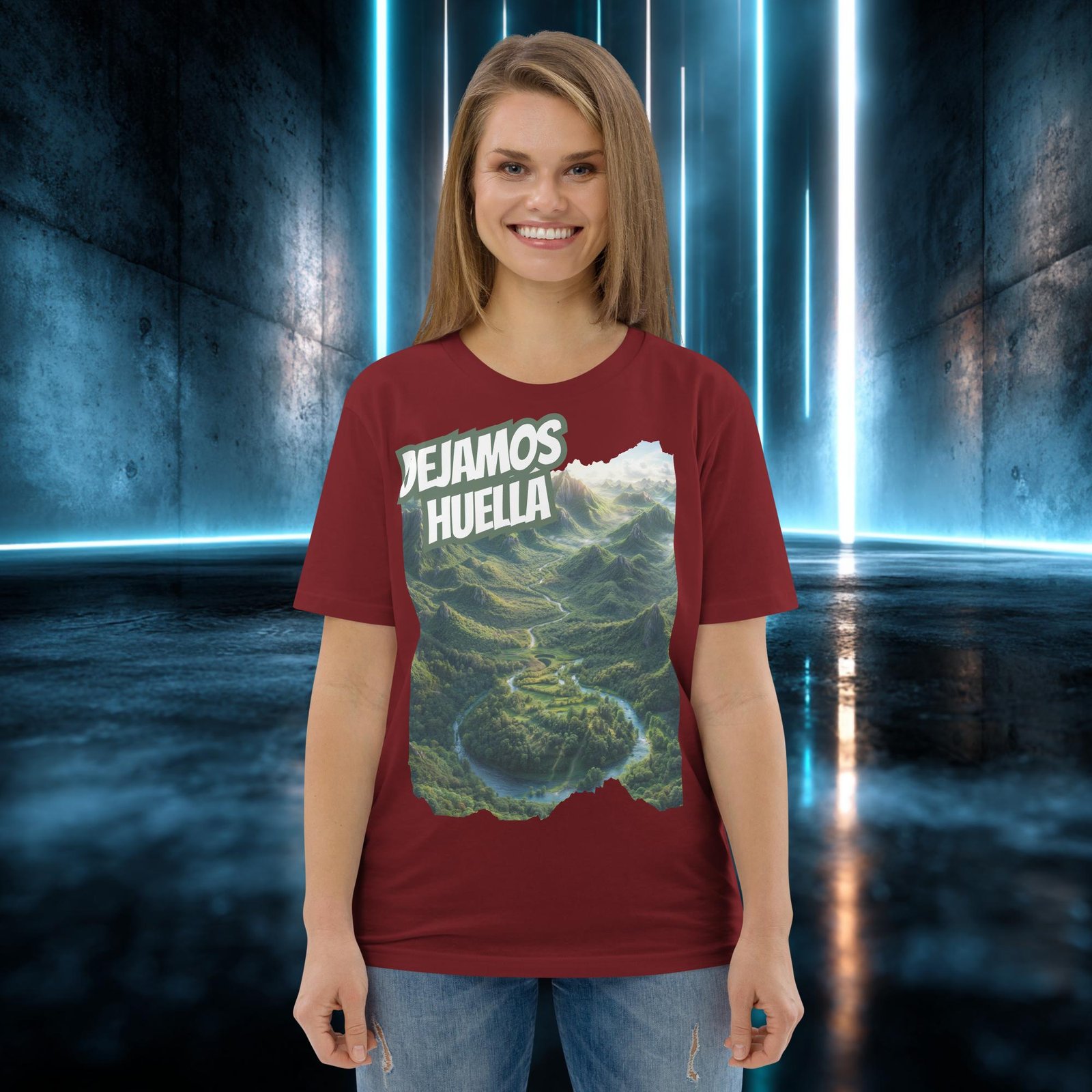 Camiseta orgánica con diseño Dejamos Huella — color 9