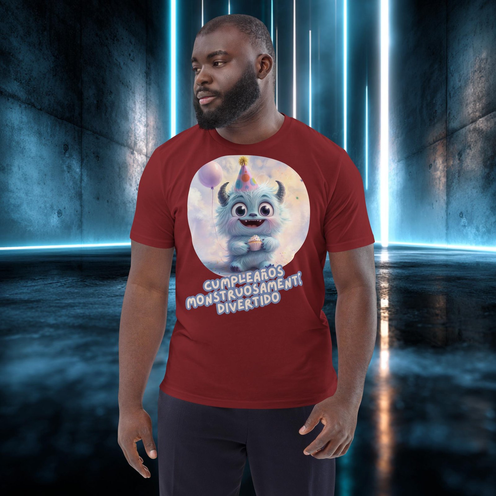Camiseta orgánica con diseño Cumpleaños Monstruosamente Divertido — color 9