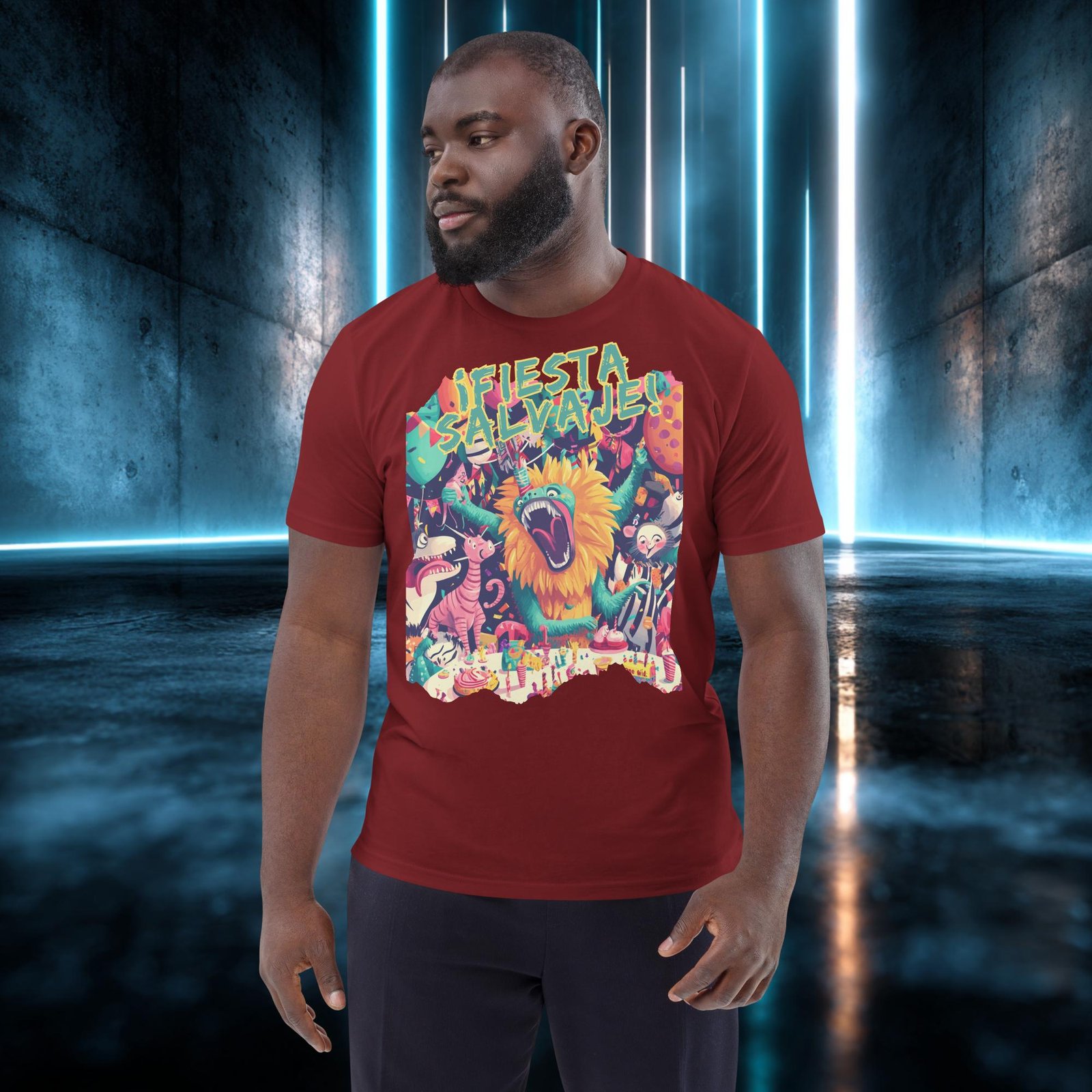 Camiseta orgánica con diseño Fiesta Salvaje — color 8