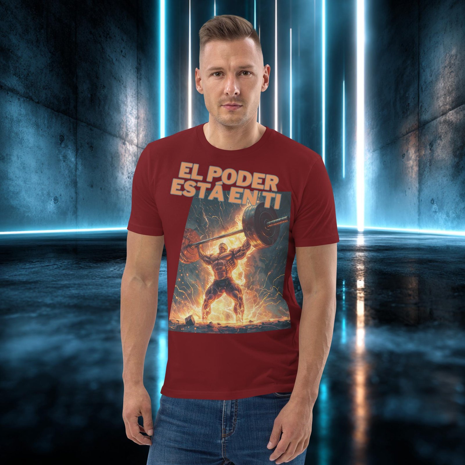 Camiseta orgánica con diseño El Poder Está en Ti — color 9