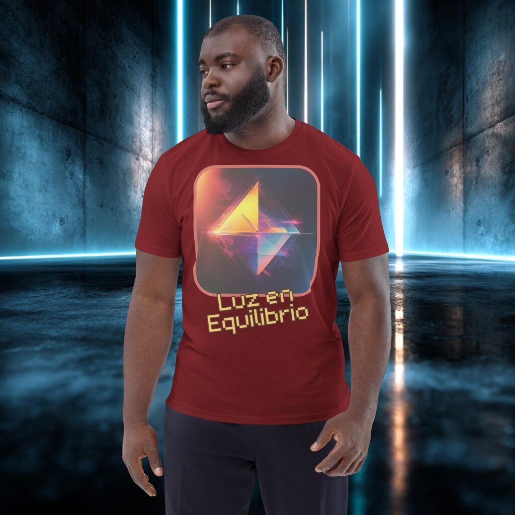 Camiseta orgánica con diseño Luz en Equilibrio