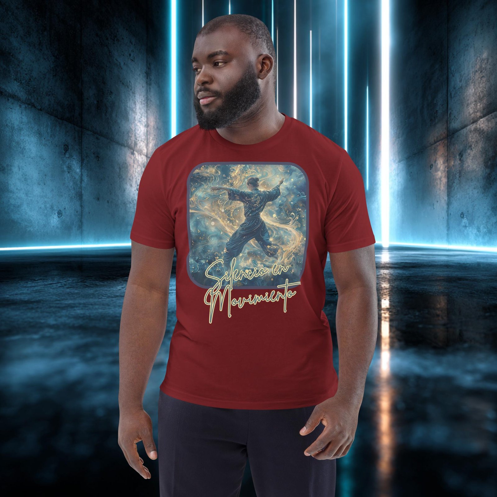 Camiseta orgánica con diseño Silencio en Movimiento — color 8