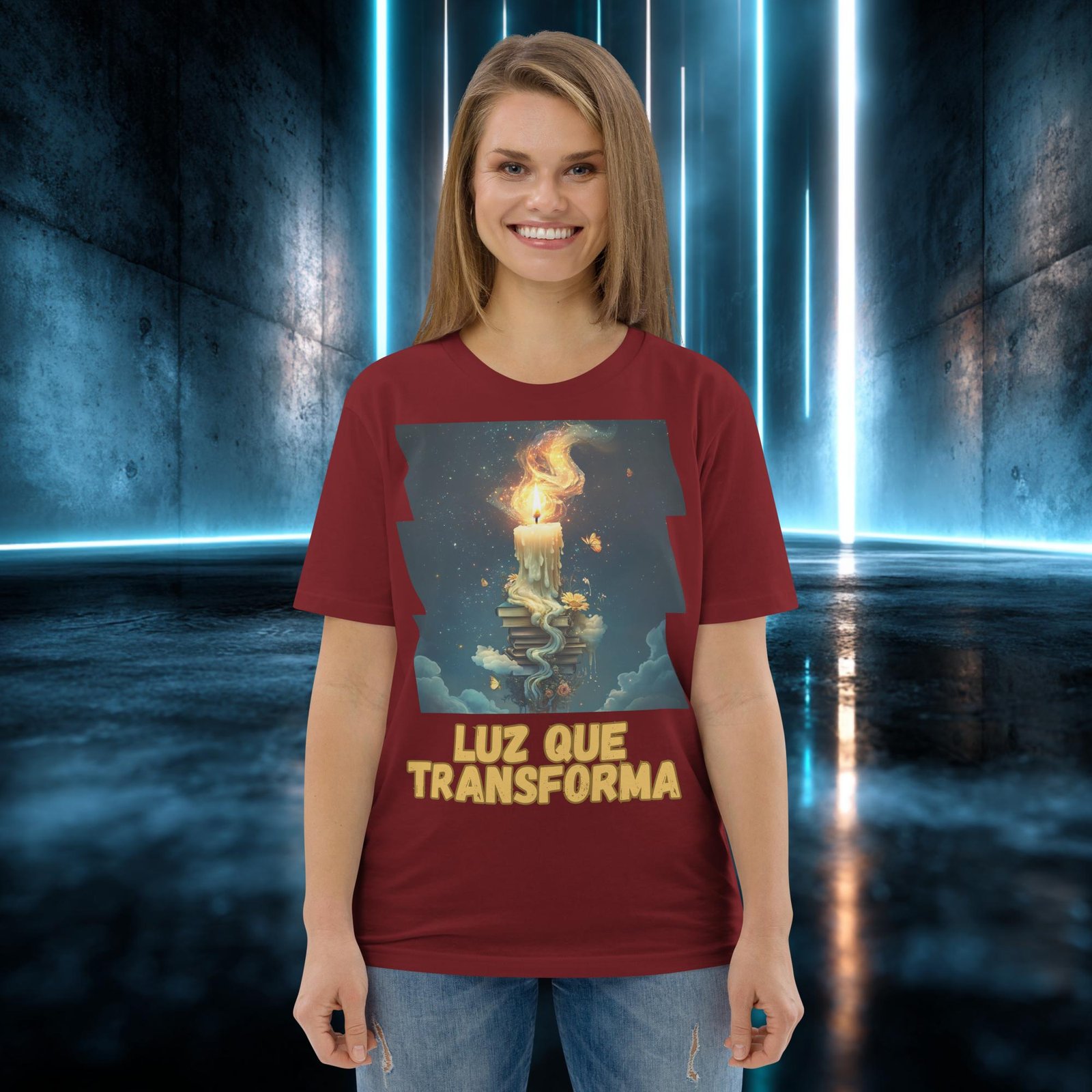 Camiseta orgánica con diseño Luz que Transforma — color 8