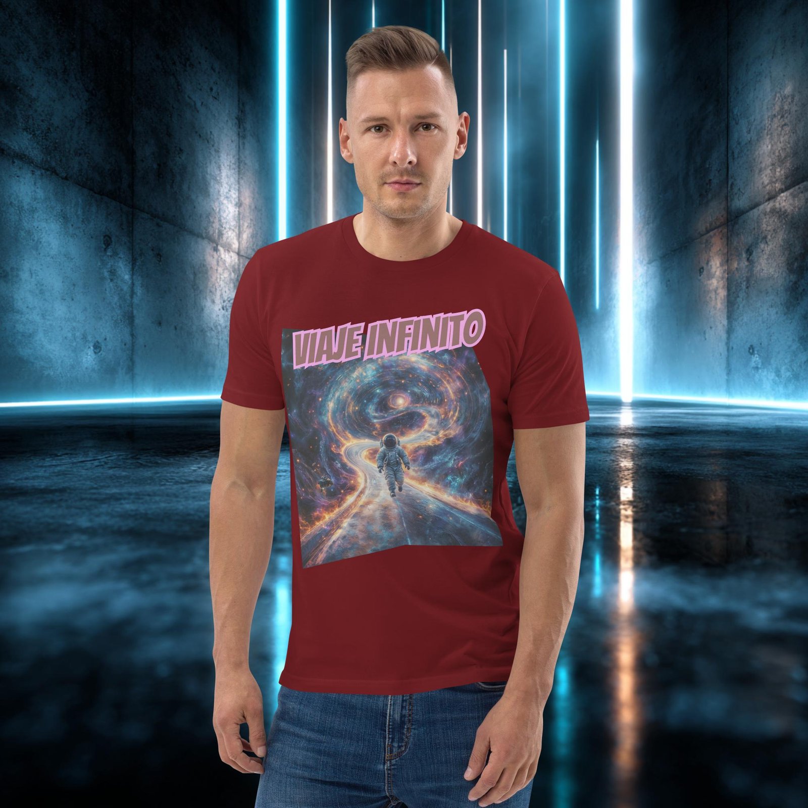 Camiseta orgánica con diseño Viaje Infinito — color 9
