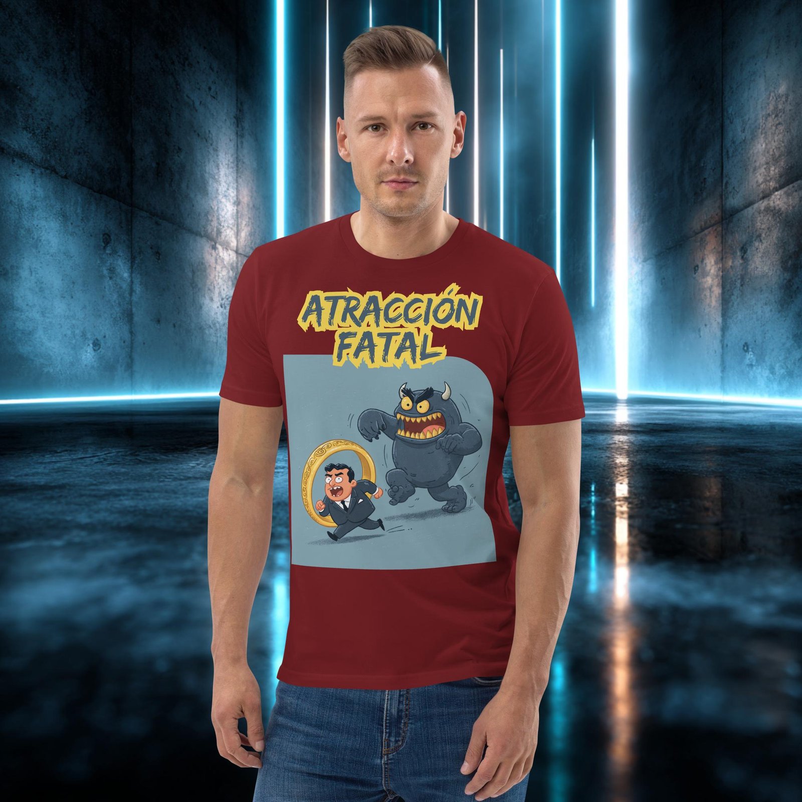 Camiseta orgánica con diseño Atracción Fatal — color 9