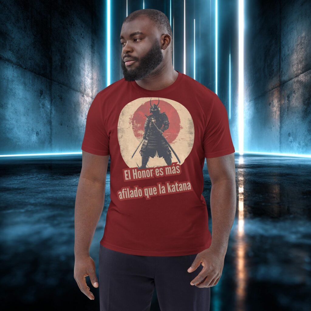 Camiseta orgánica con diseño El Honor Es Más Afilado