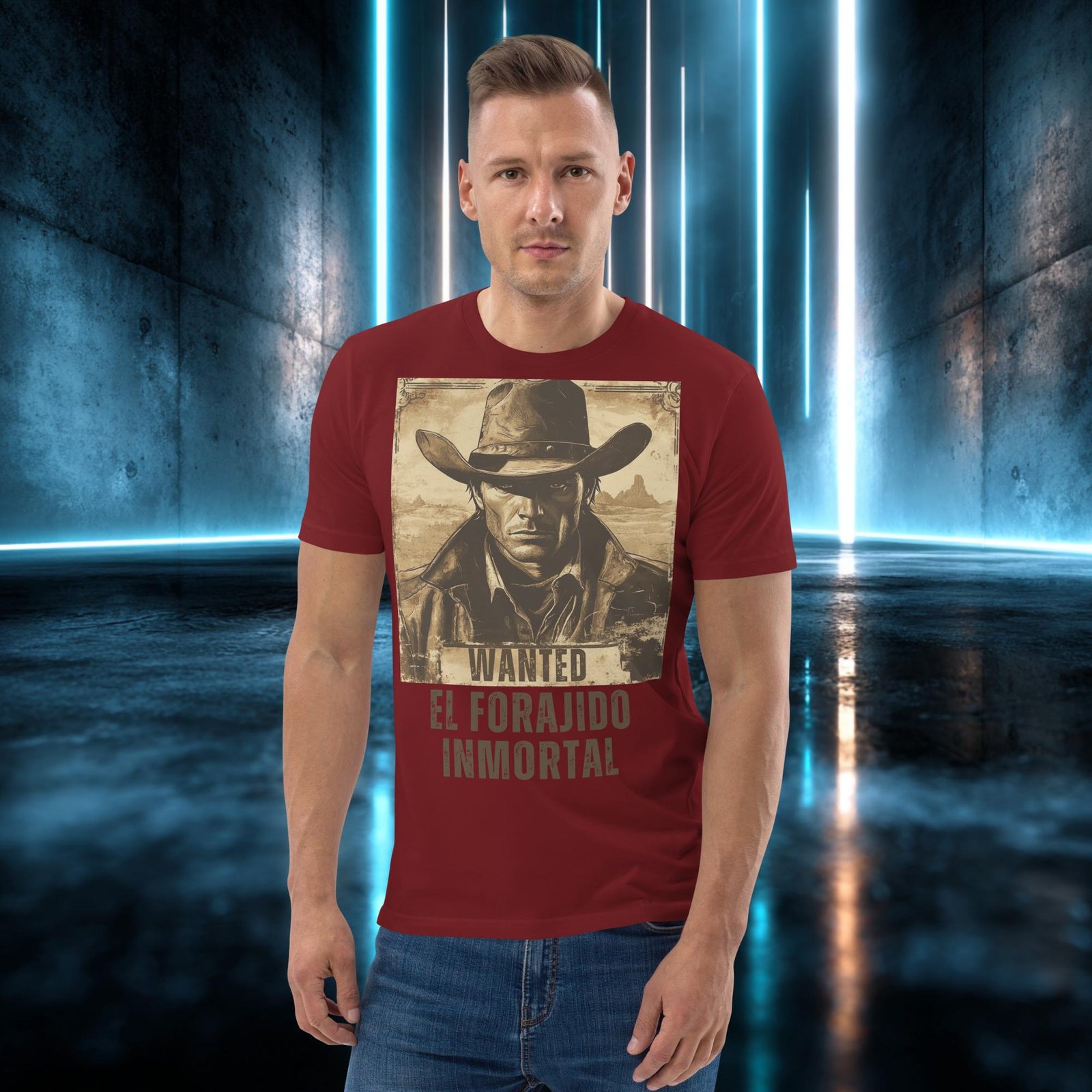 Camiseta orgánica con diseño El Forajido Inmortal — color 8