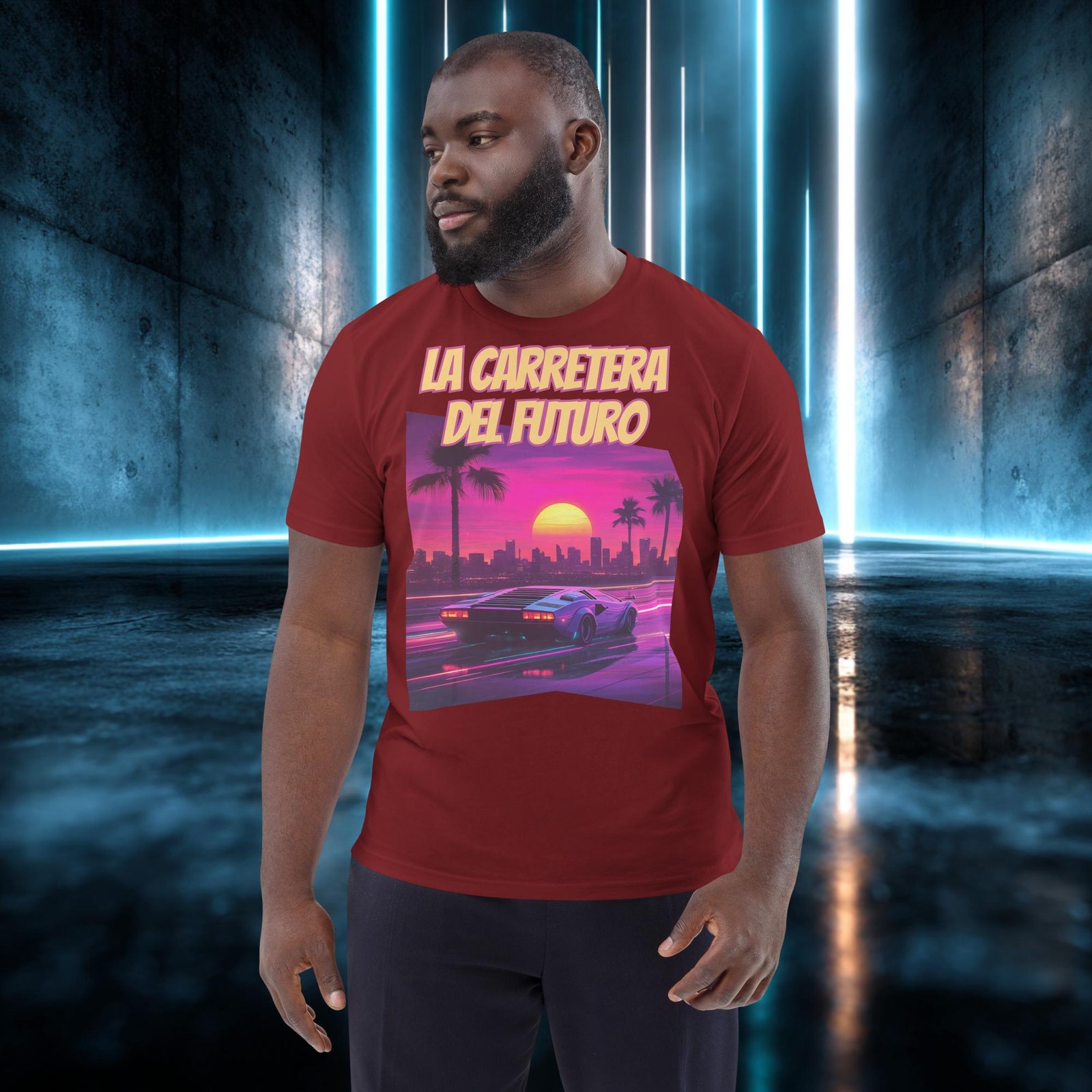 Camiseta orgánica con diseño La Carretera del Futuro — color 9