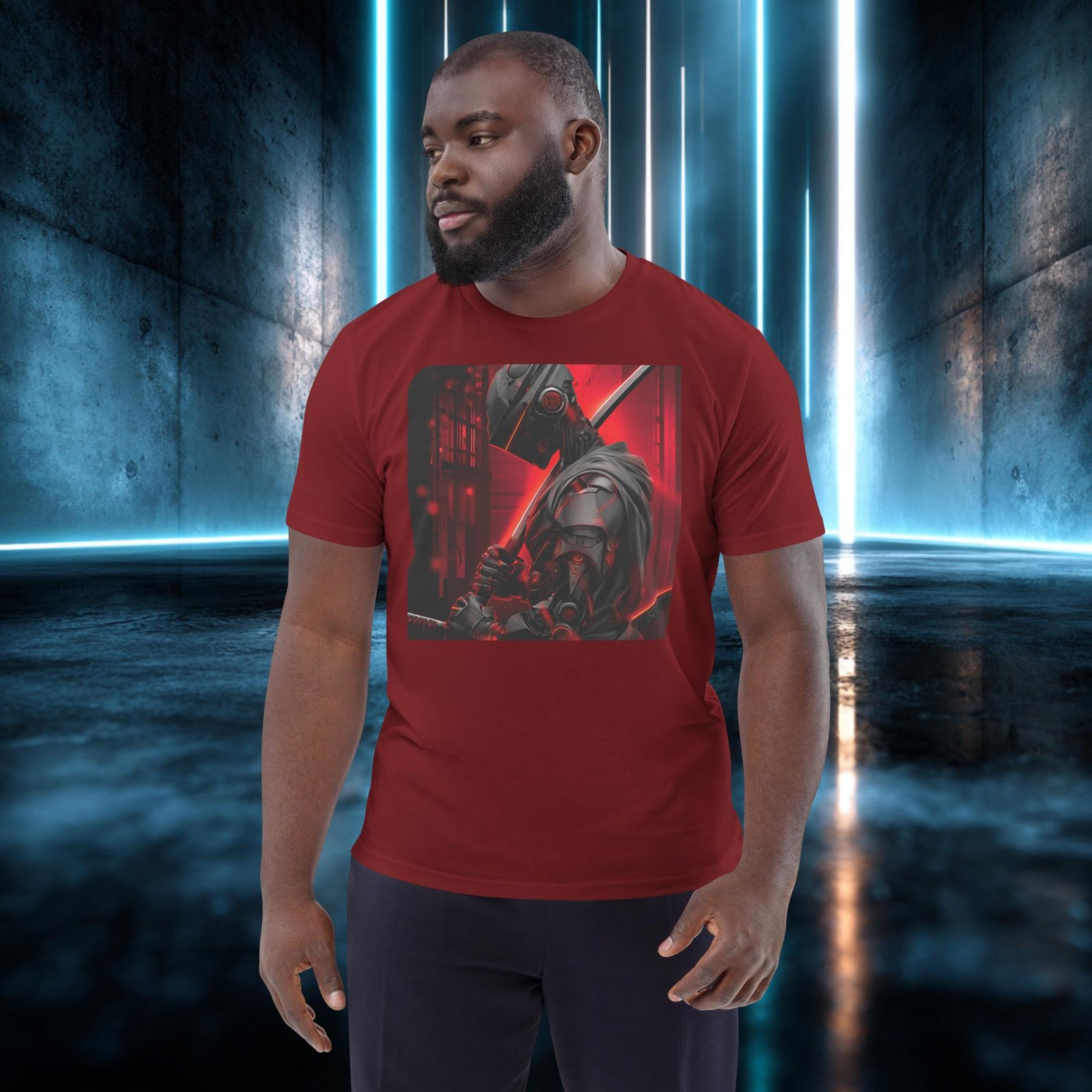 Camiseta orgánica con diseño Samurái de Circuitos — color 9