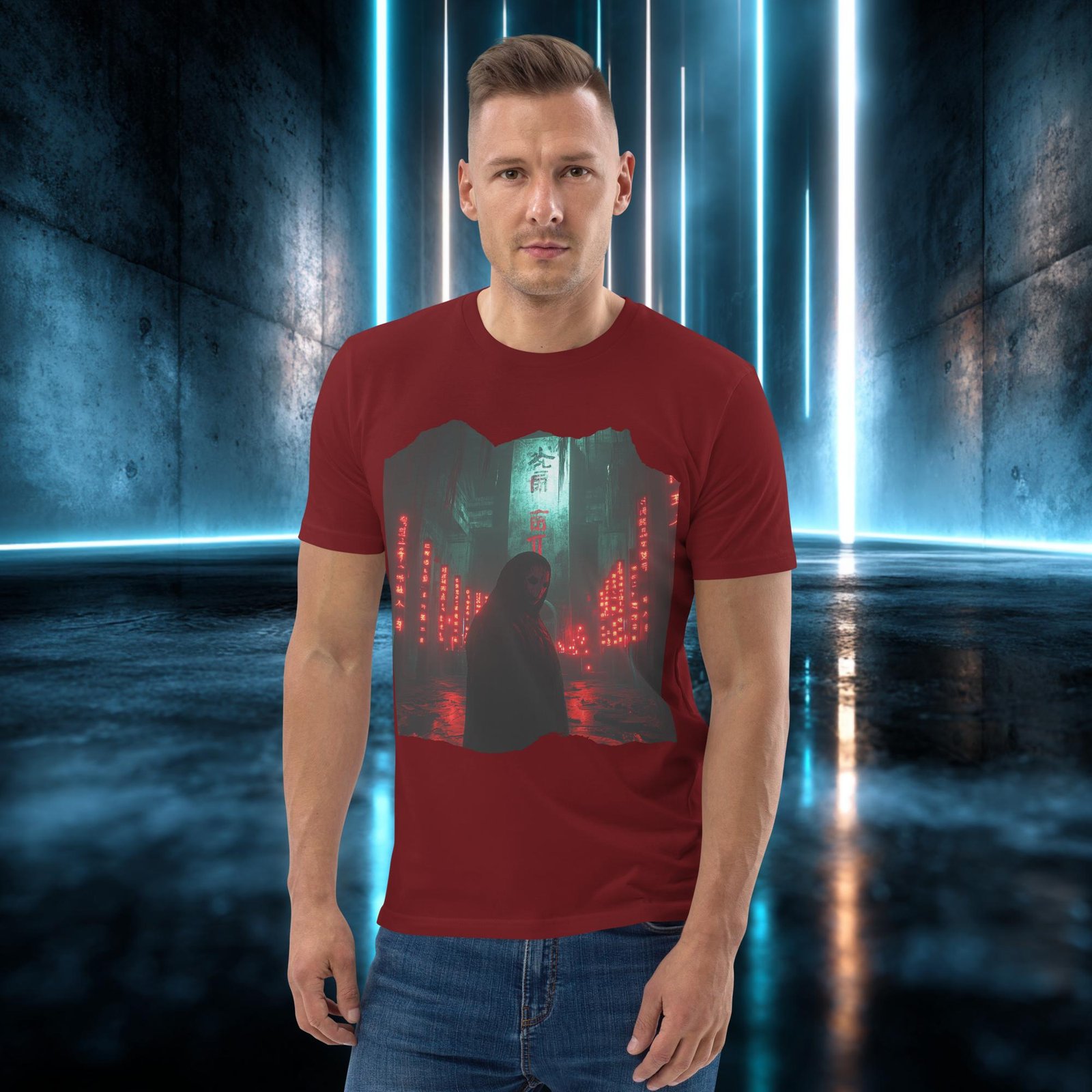 Camiseta orgánica con diseño El Encapuchado Rojo — color 8