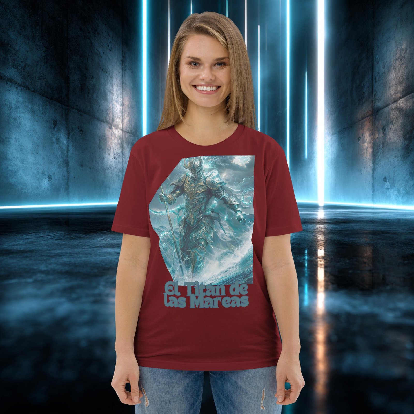 Camiseta orgánica con diseño El Titán de las Mareas — color 8