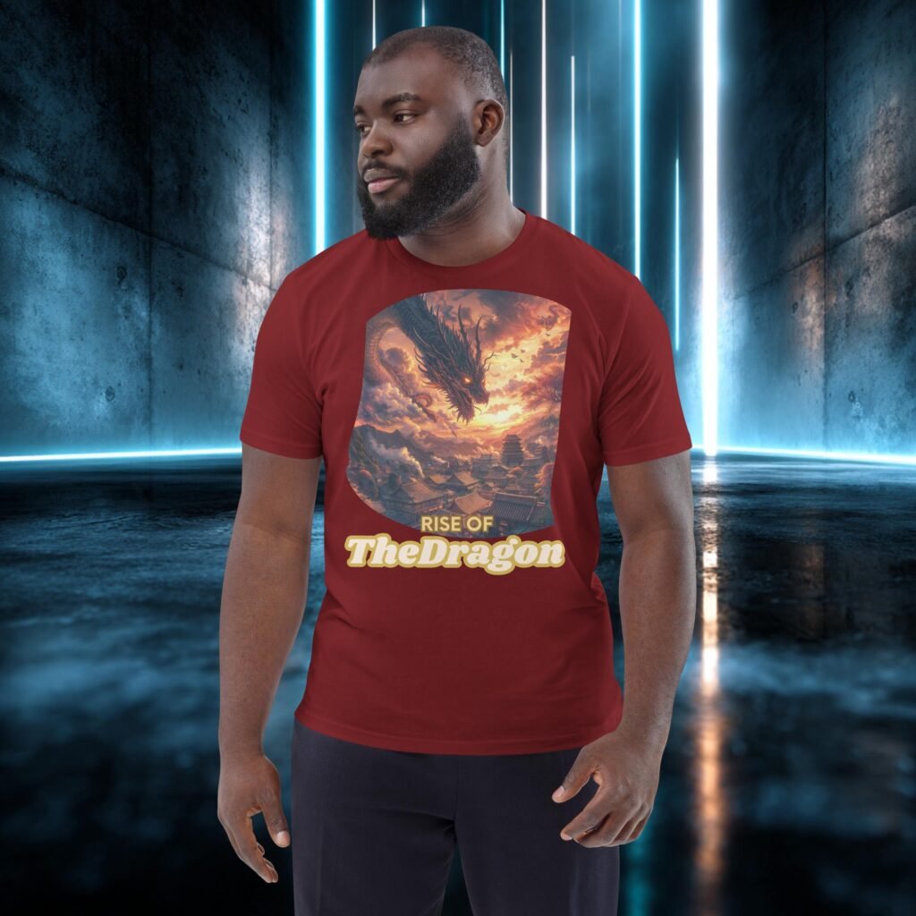 Camiseta orgánica con diseño Ascenso del Dragón