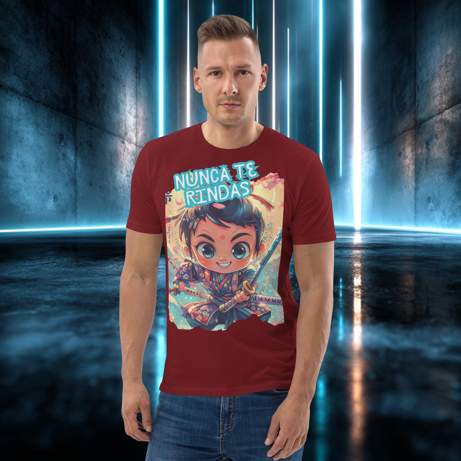 Camiseta orgánica con diseño Nunca Te Rindas — color 8