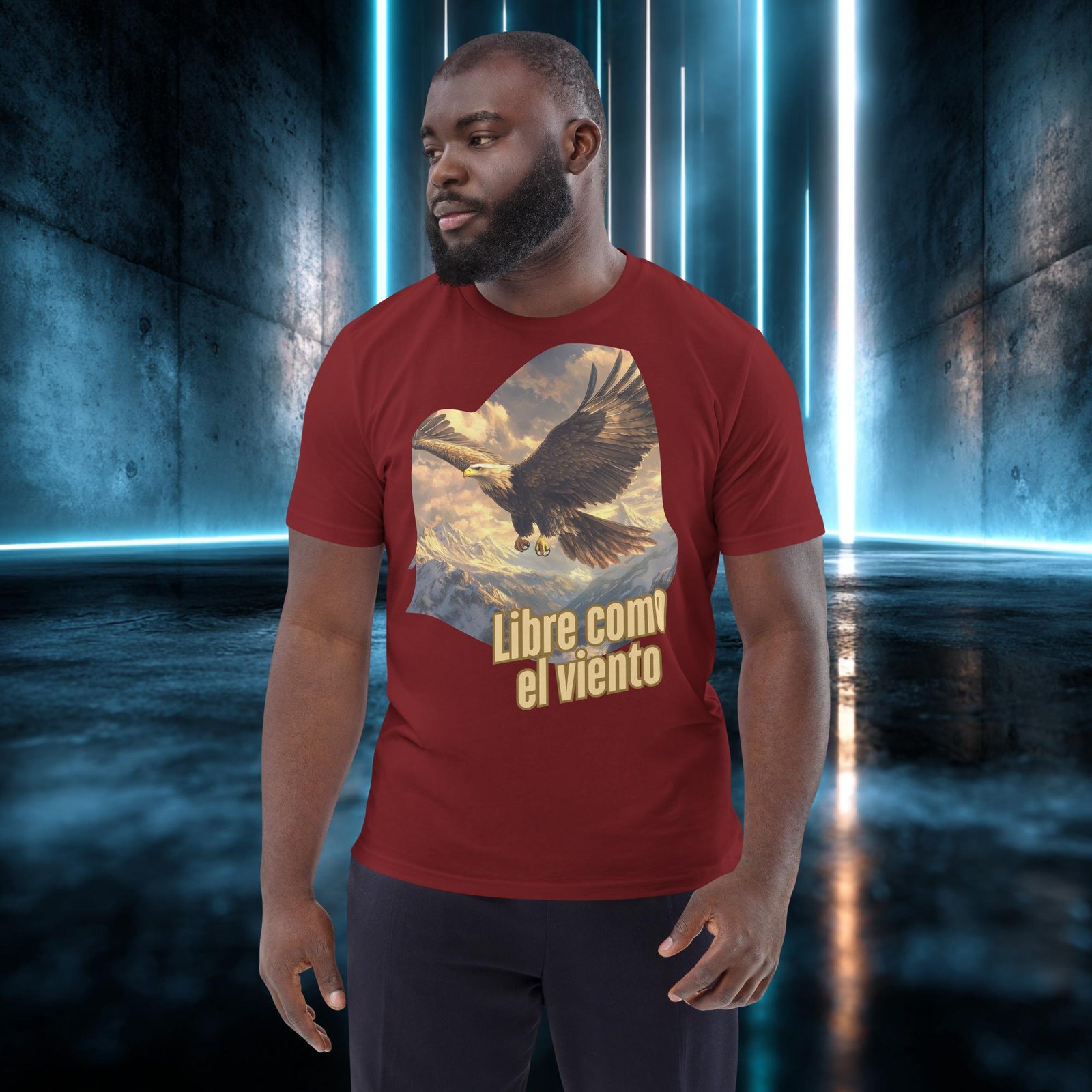 Camiseta orgánica con diseño Libre Como el Viento — color 8
