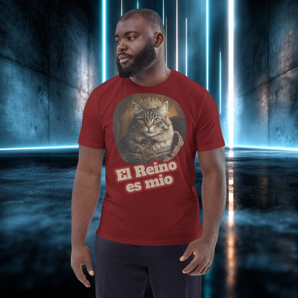 Camiseta orgánica con diseño El Reino Es Mío