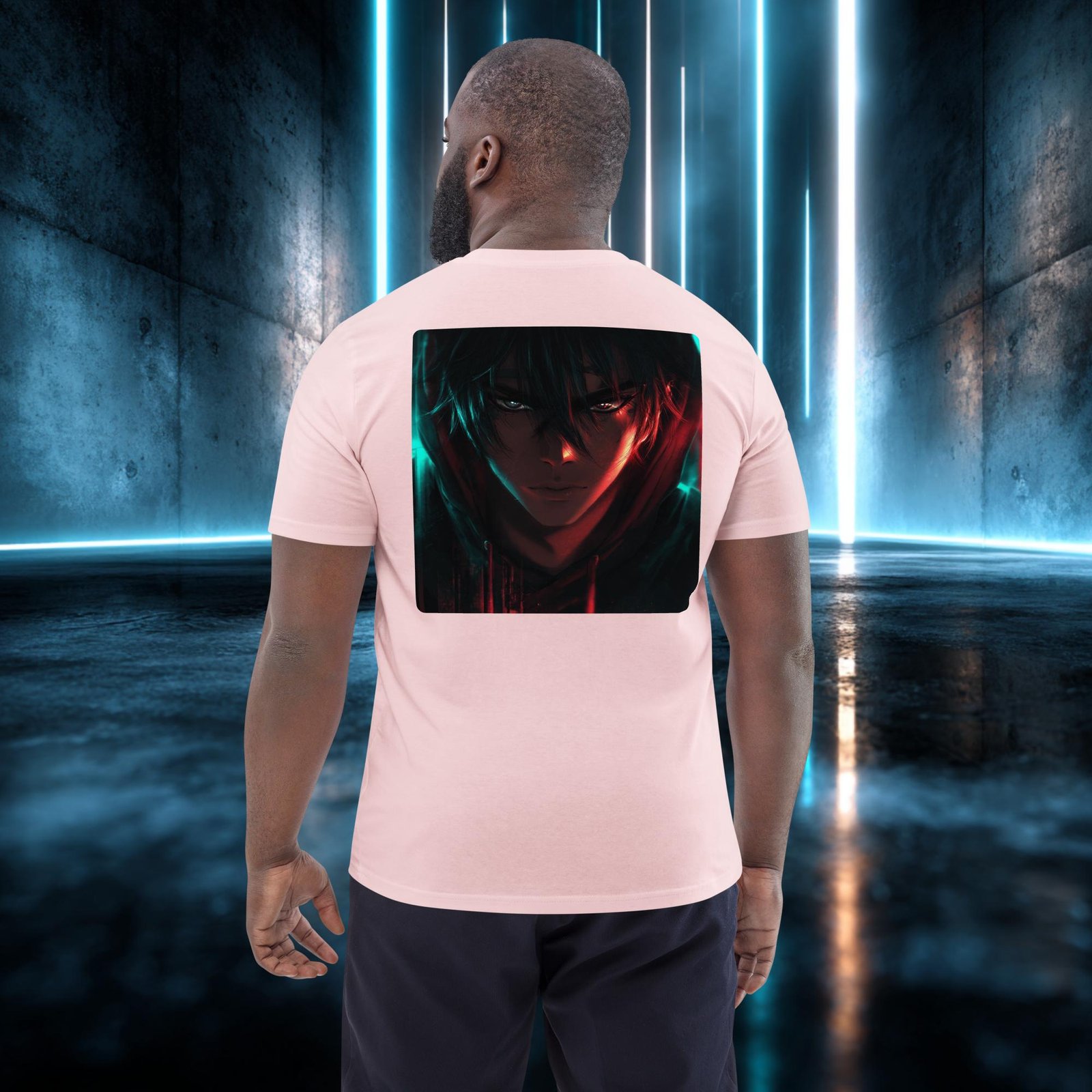 Camiseta orgánica con diseño Mirada de Acero — color 14