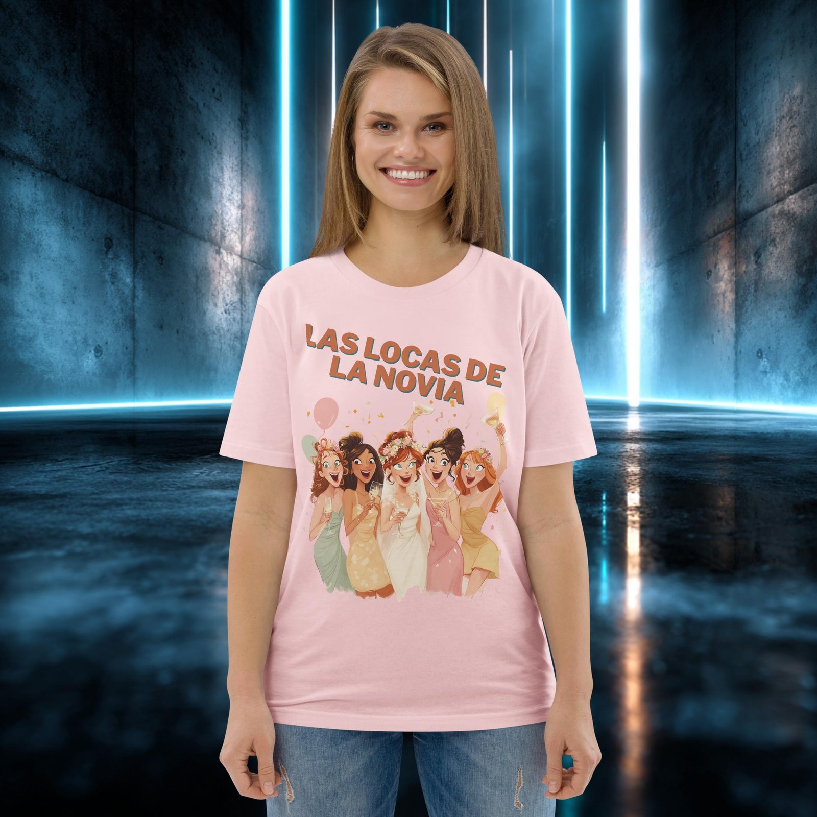 Camiseta orgánica con diseño Las Locas de la Novia — color 14