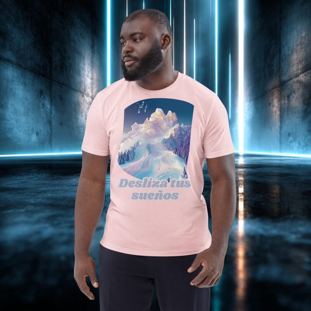 Camiseta orgánica con diseño Desliza tus Sueños