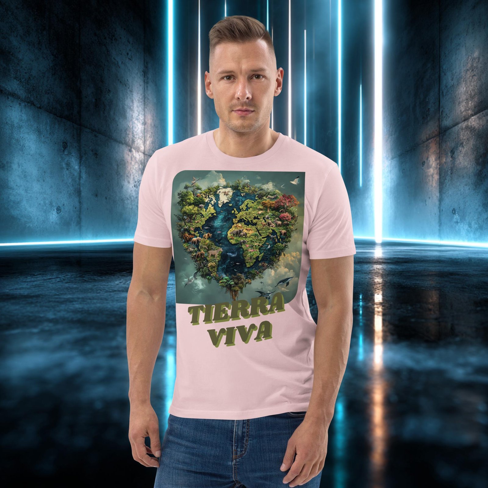 Camiseta orgánica con diseño Tierra Viva — color 14