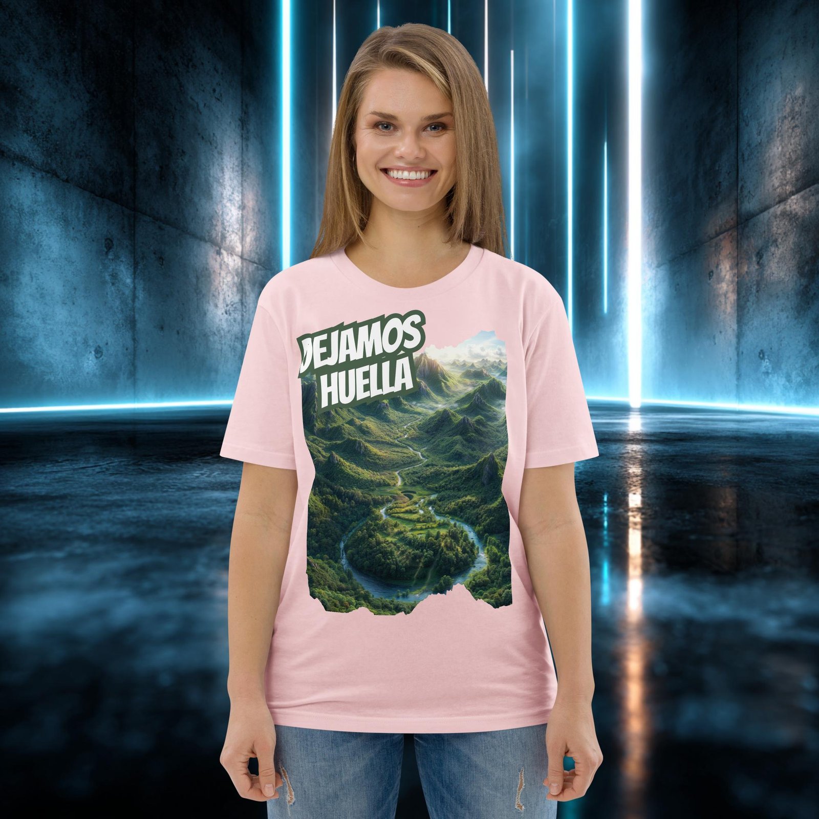 Camiseta orgánica con diseño Dejamos Huella — color 14