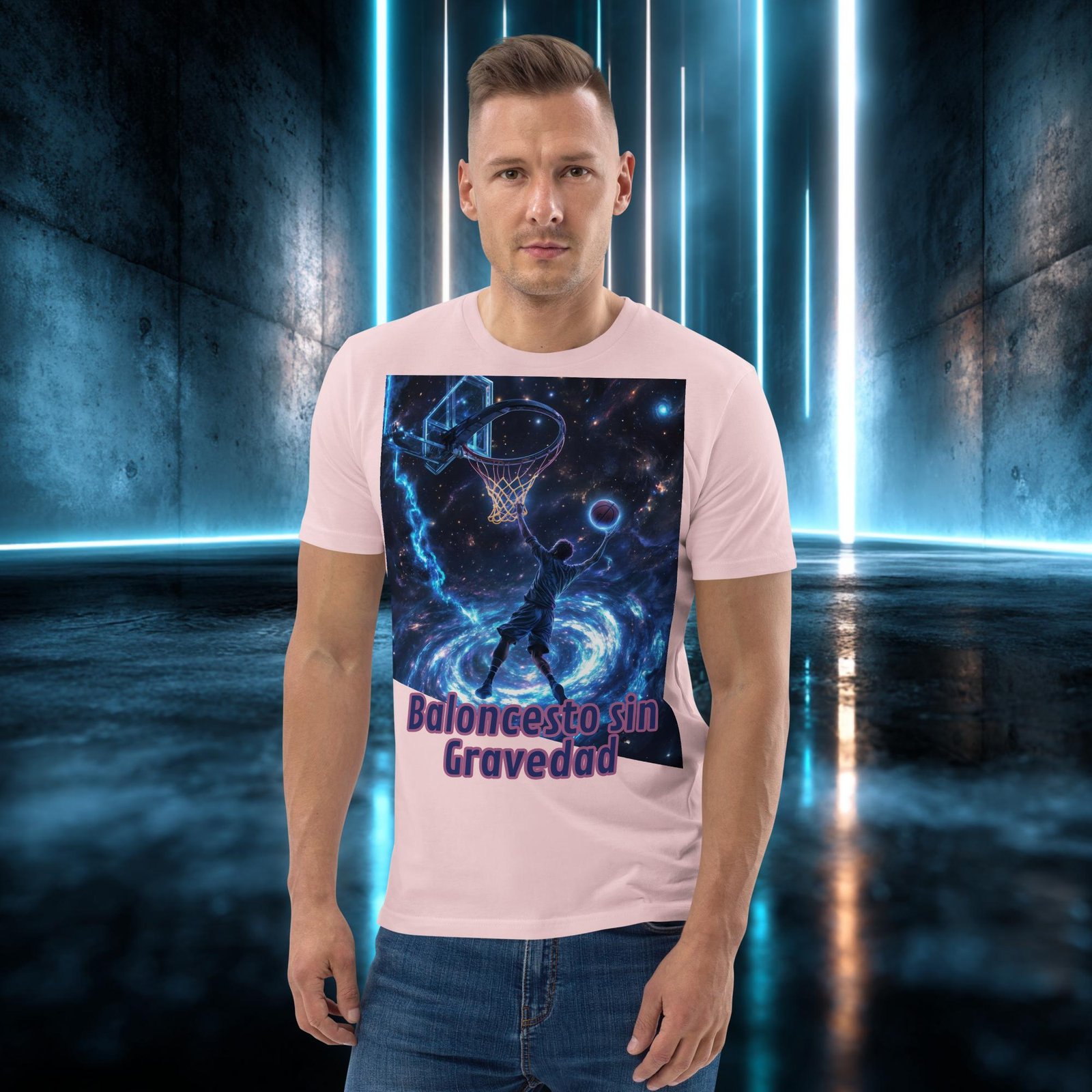 Camiseta orgánica con diseño Baloncesto sin Gravedad — color 14
