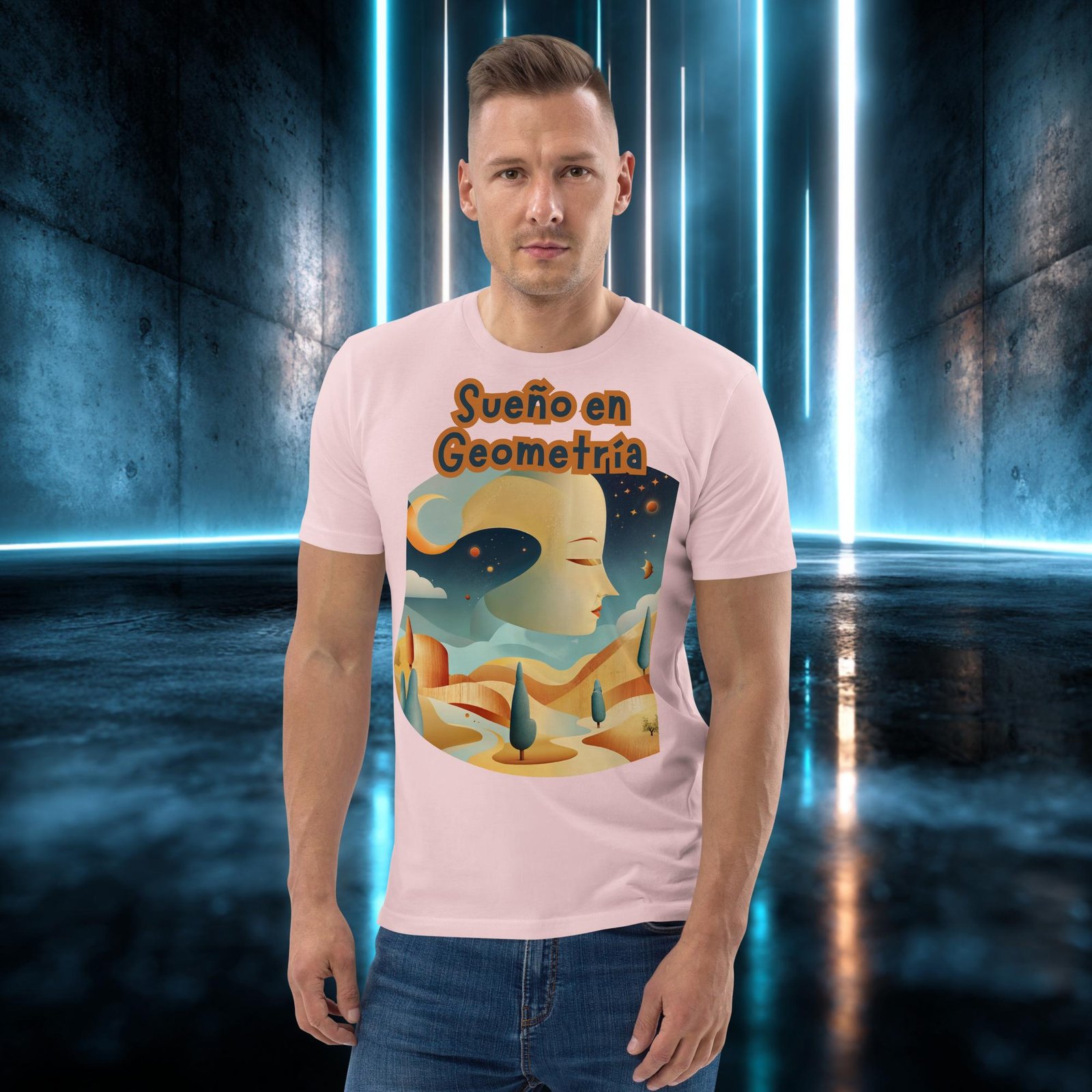 Camiseta orgánica con diseño Sueño en Geometría — color 14