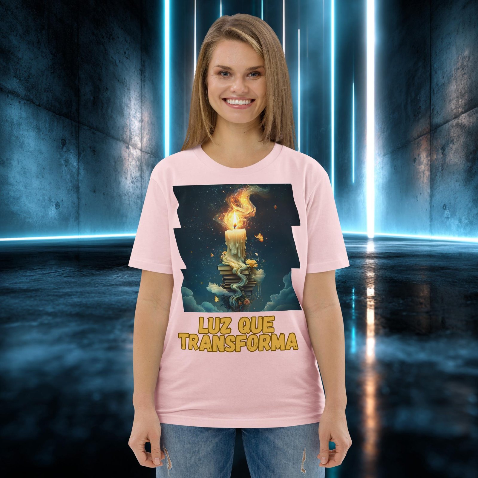 Camiseta orgánica con diseño Luz que Transforma — color 14