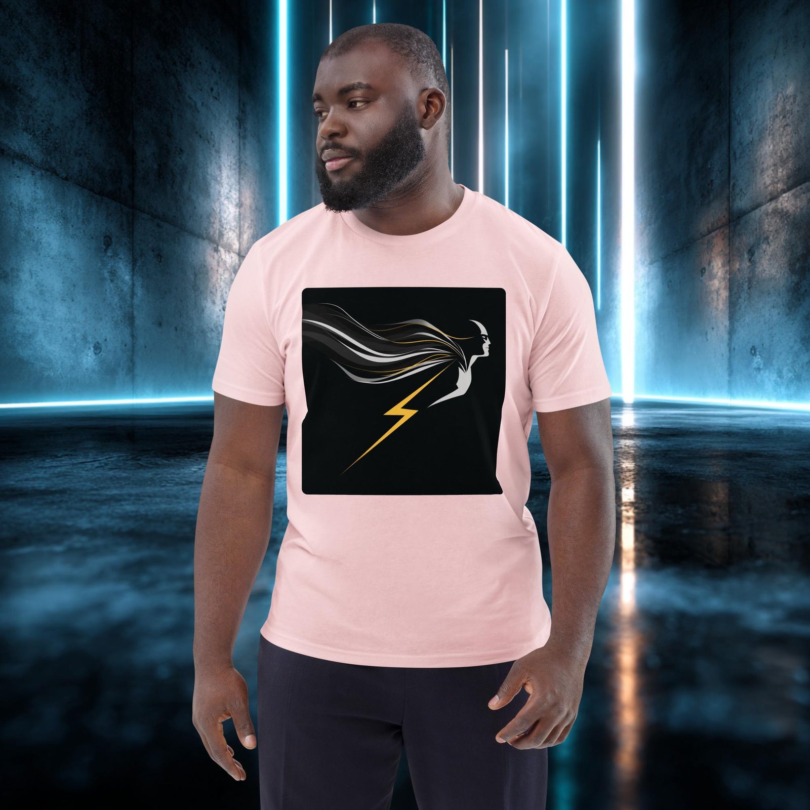 Camiseta orgánica con diseño Rayo y Melena — color 14