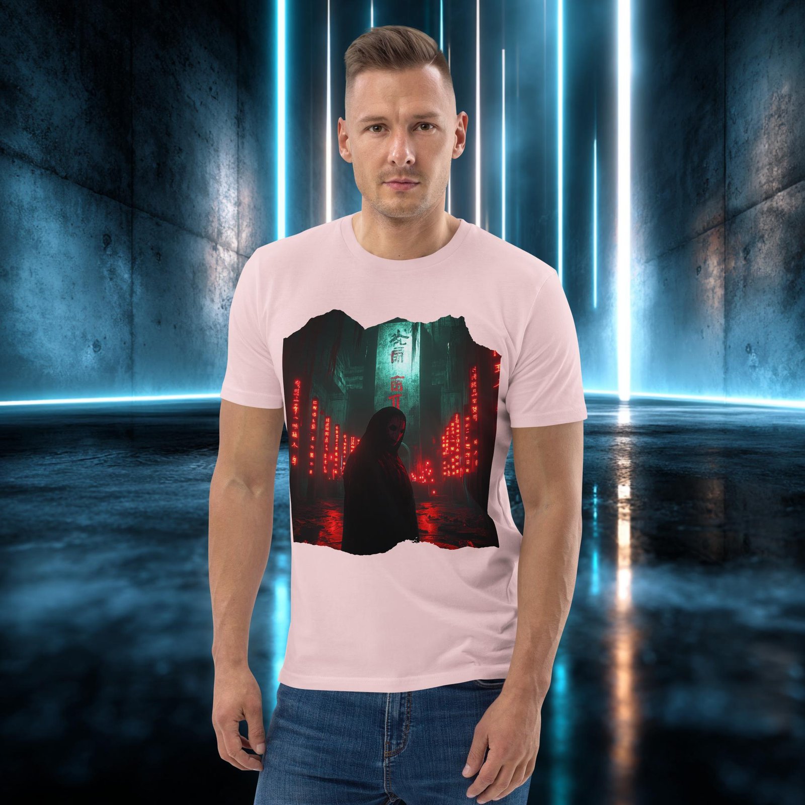 Camiseta orgánica con diseño El Encapuchado Rojo — color 14