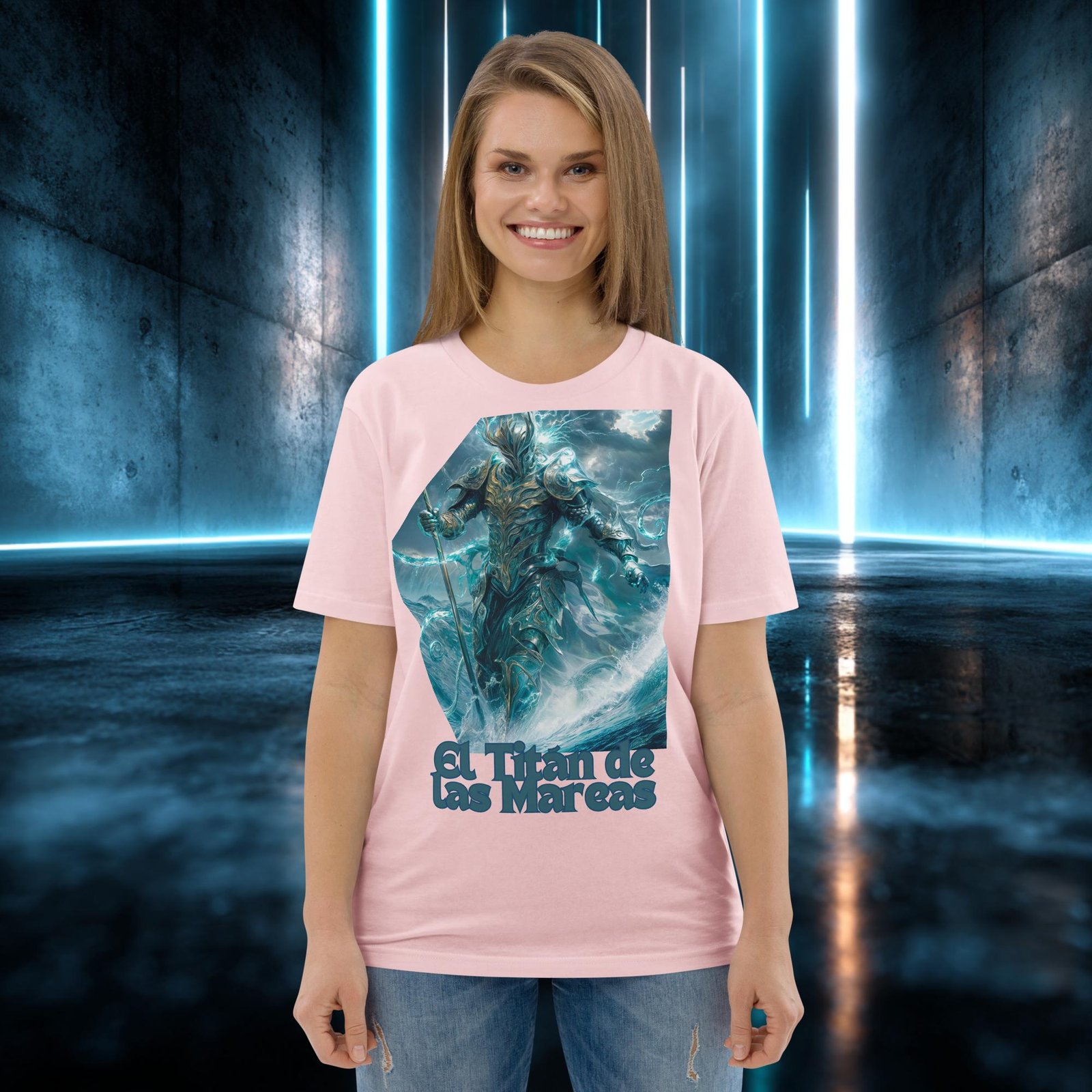 Camiseta orgánica con diseño El Titán de las Mareas — color 14