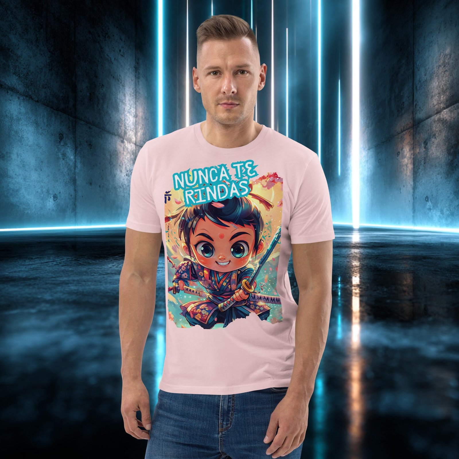 Camiseta orgánica con diseño Nunca Te Rindas — color 14