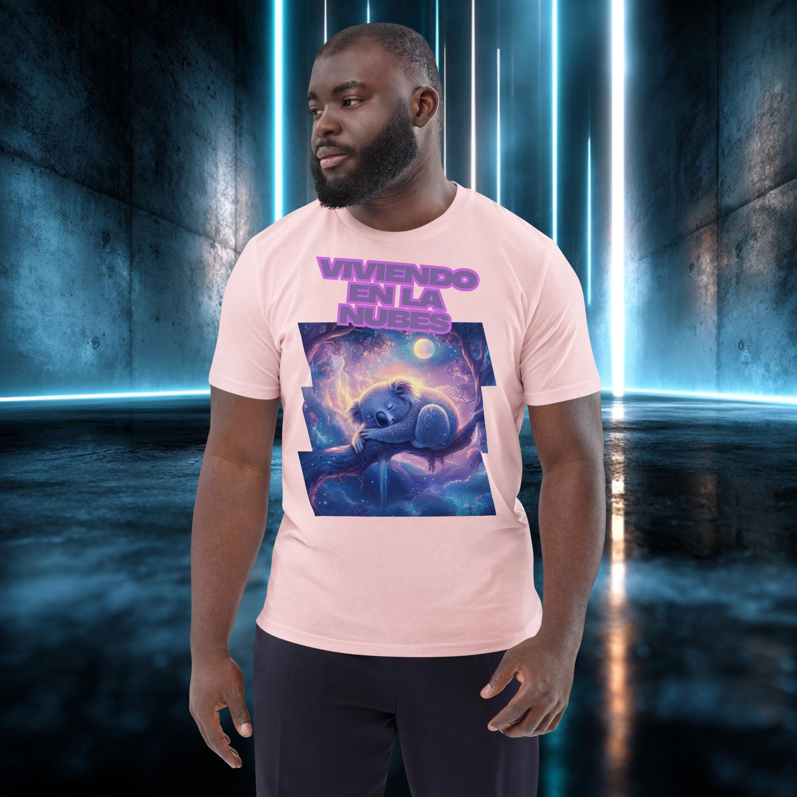 Camiseta orgánica con diseño Viviendo en las Nubes — color 14