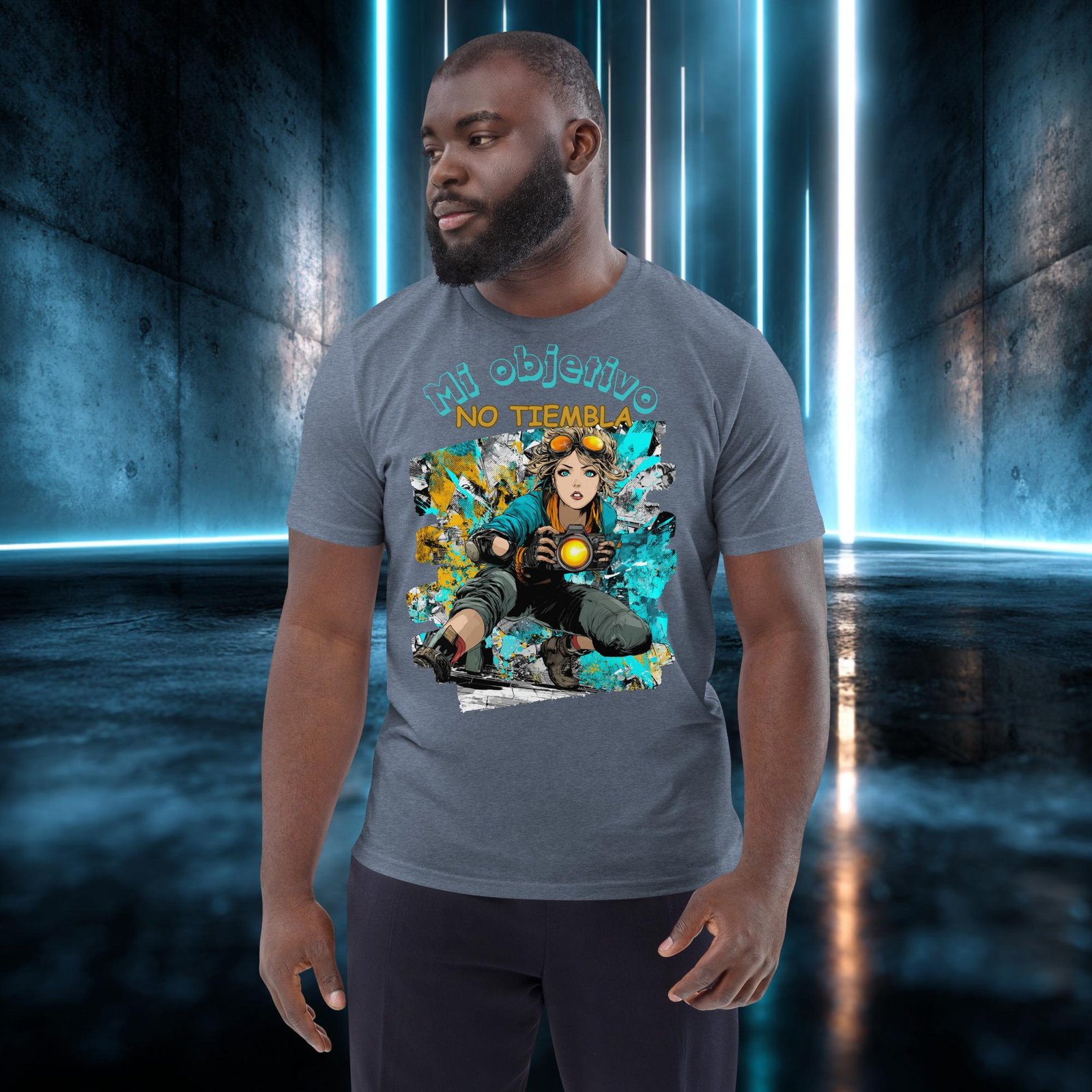 Camiseta orgánica con diseño Mi Objetivo No Tiembla — color 10