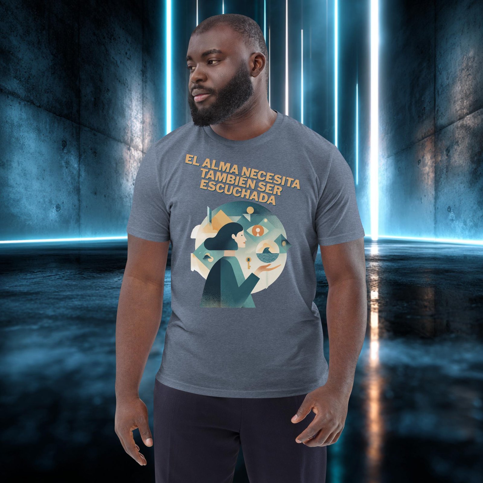 Camiseta orgánica con diseño El Alma También Se Escucha — color 10