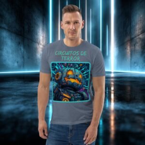 Camiseta orgánica con diseño Circuitos de Terror