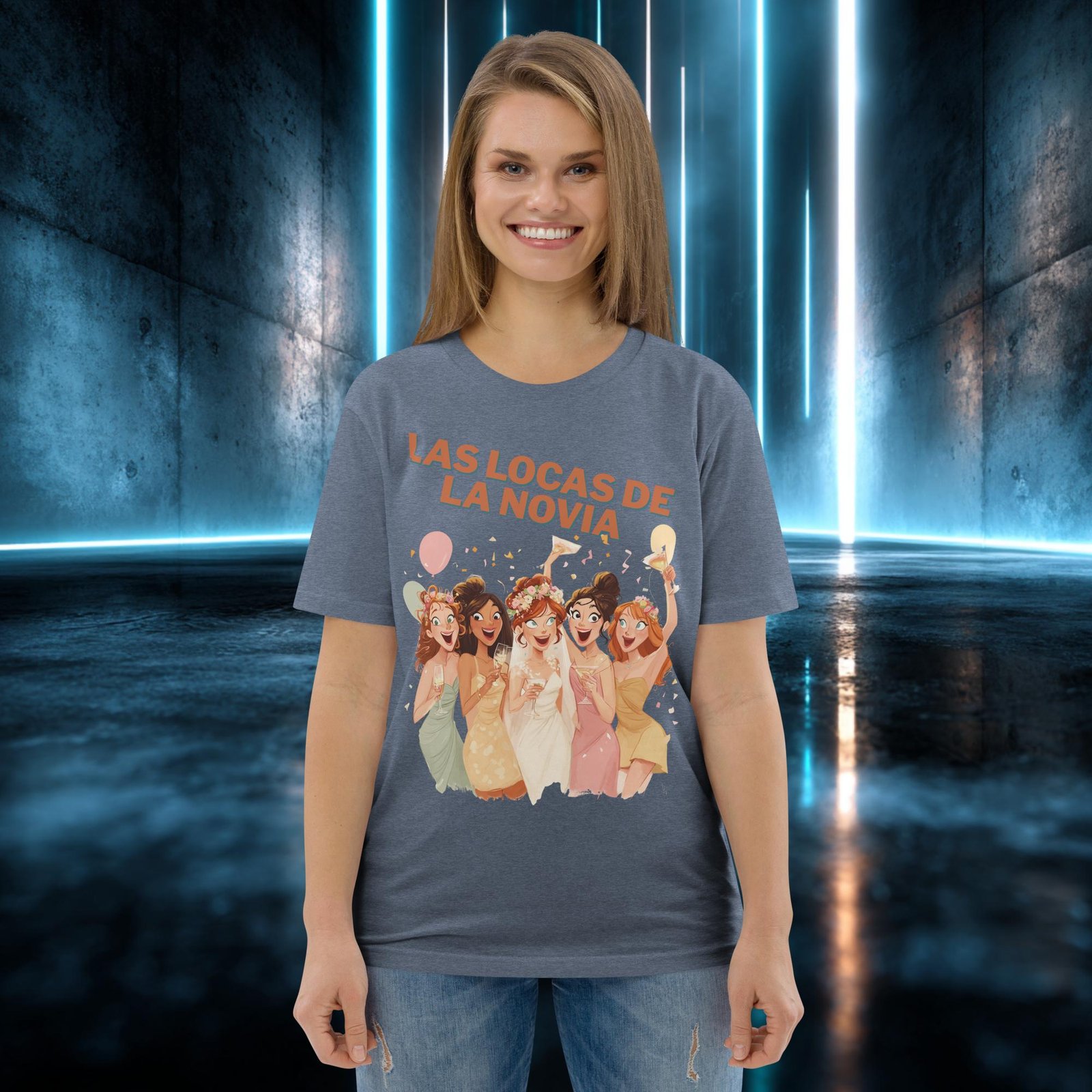 Camiseta orgánica con diseño Las Locas de la Novia — color 10
