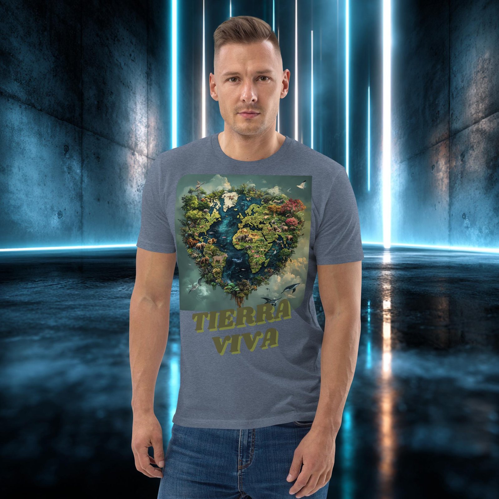 Camiseta orgánica con diseño Tierra Viva — color 10