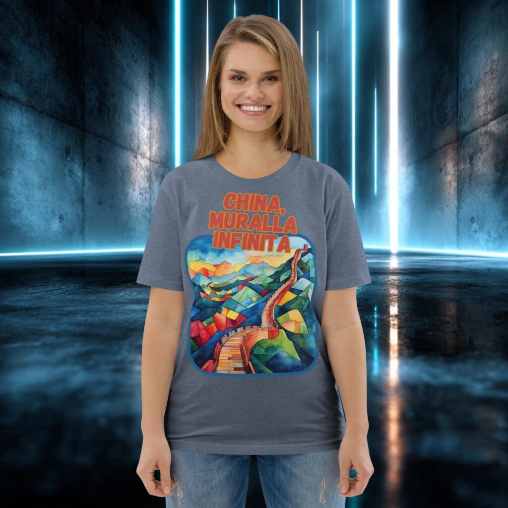 Camiseta orgánica con diseño Muralla Infinita