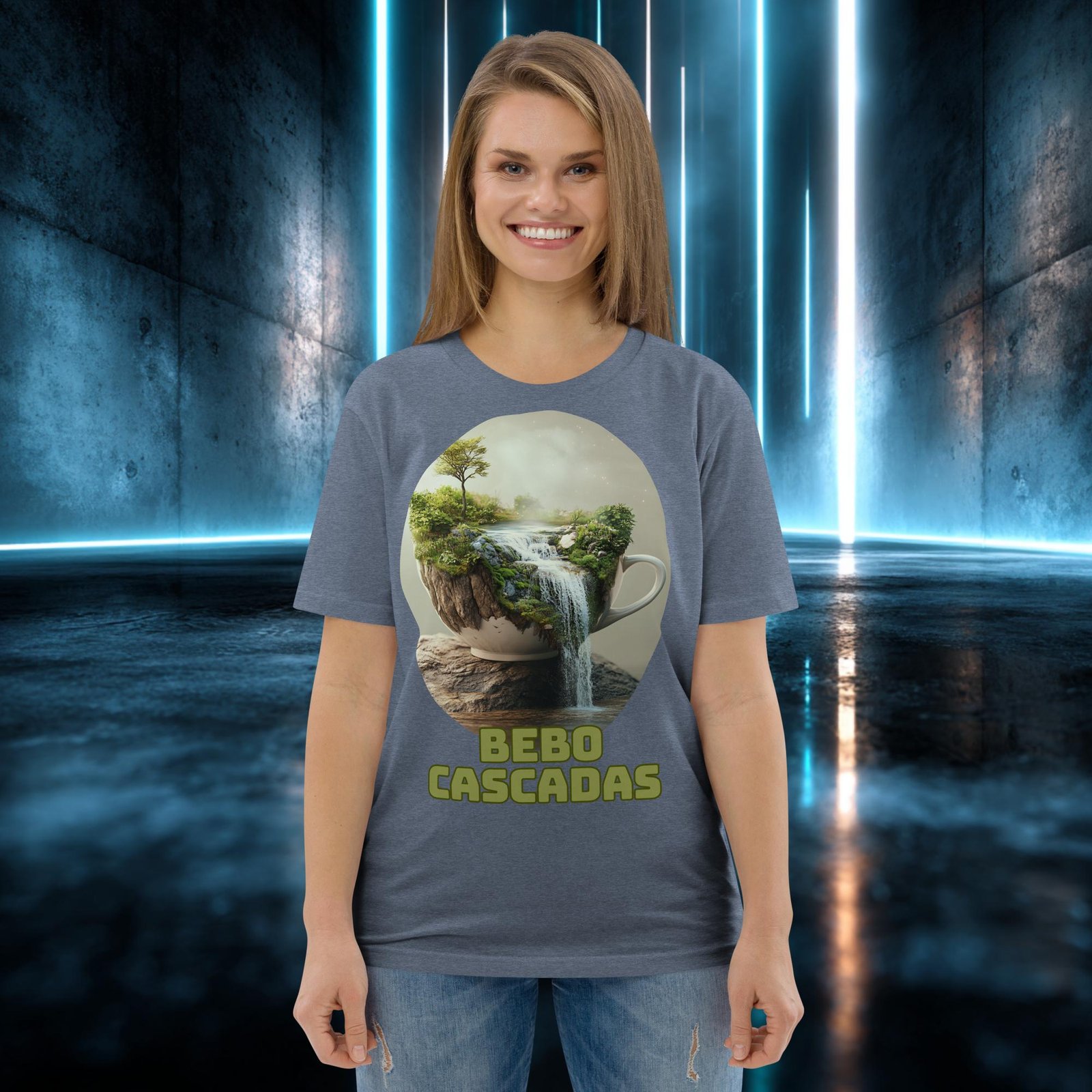 Camiseta orgánica con diseño Bebo Cascadas — color 10
