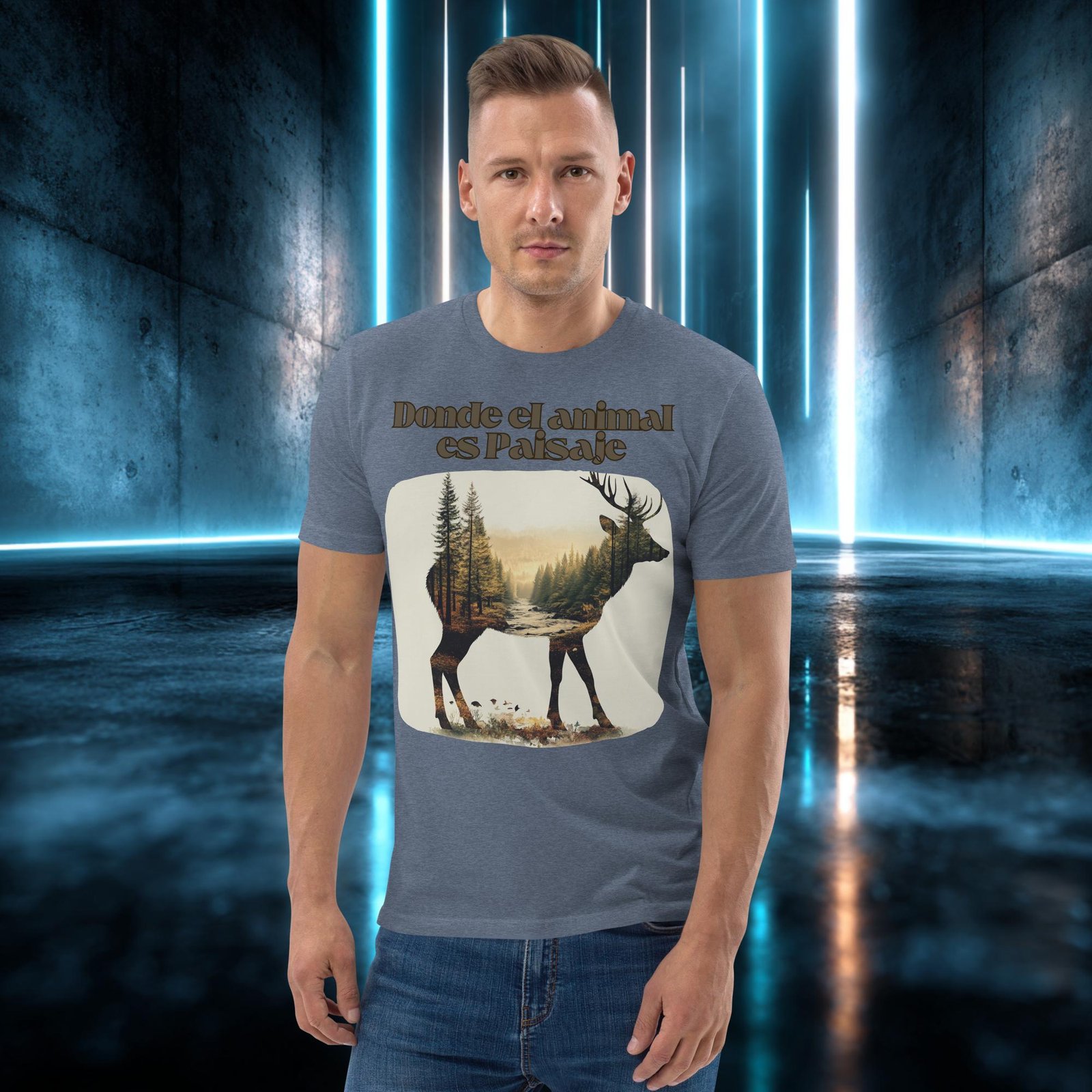 Camiseta orgánica con diseño Donde el Animal Es Paisaje — color 10