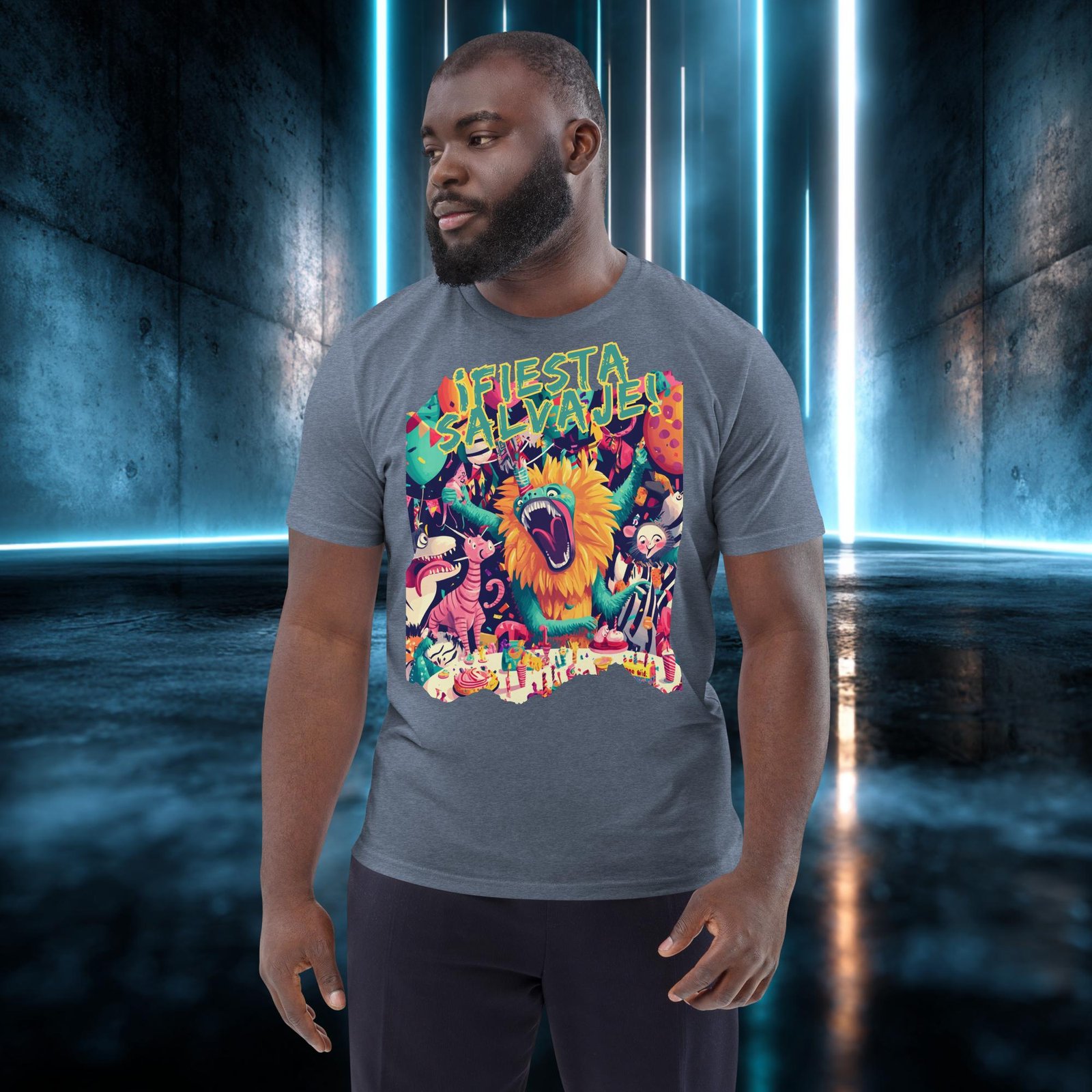 Camiseta orgánica con diseño Fiesta Salvaje — color 10