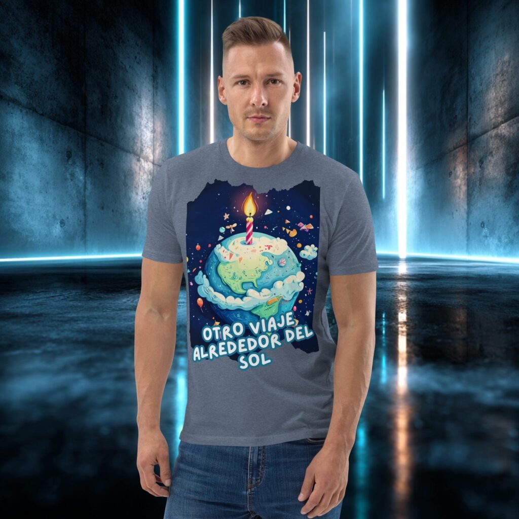 Camiseta orgánica con diseño Otro Viaje Alrededor del Sol